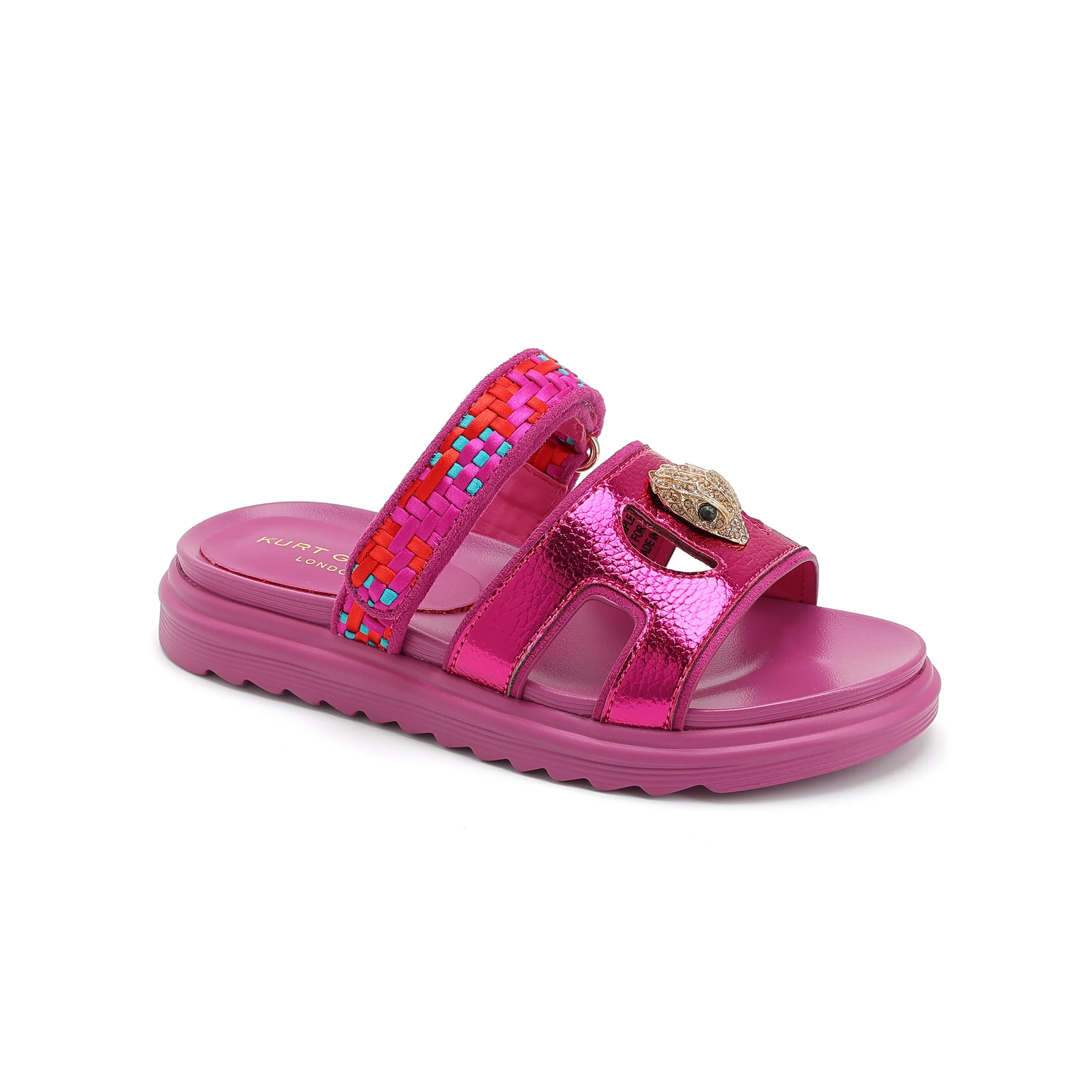 Kensington Cutout Mule Sandal - Big Kid Purple Red - Image 2