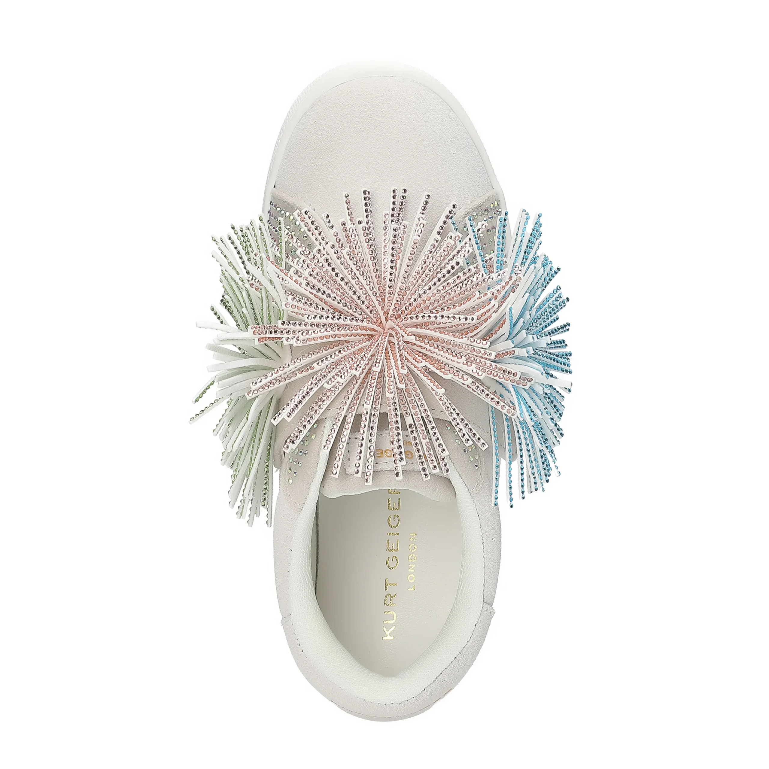 Laney Fringe Sneaker - Big Kid White - Image 5