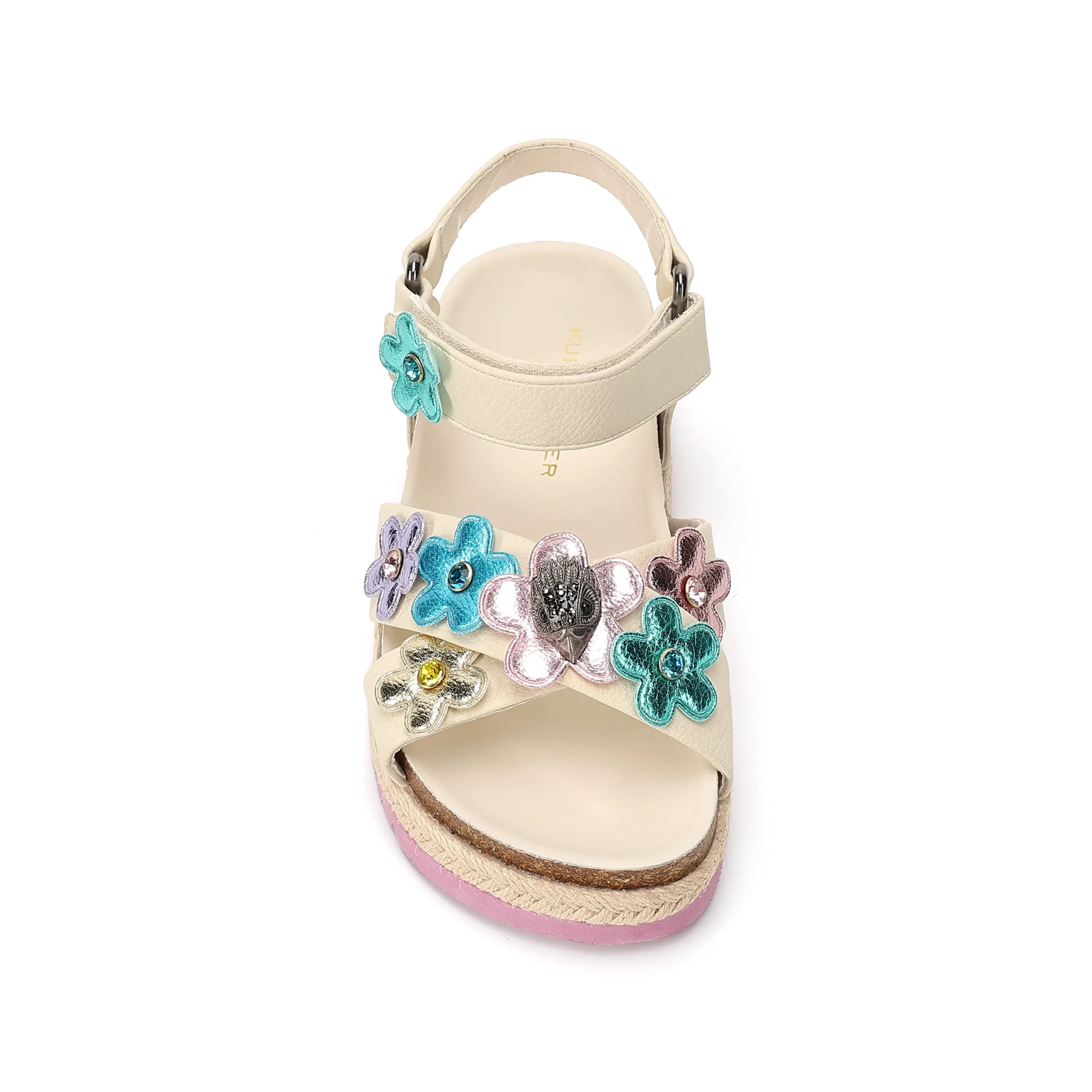 Mini Kensington Flower Sandal - Big Kid Bone Multi - Image 4