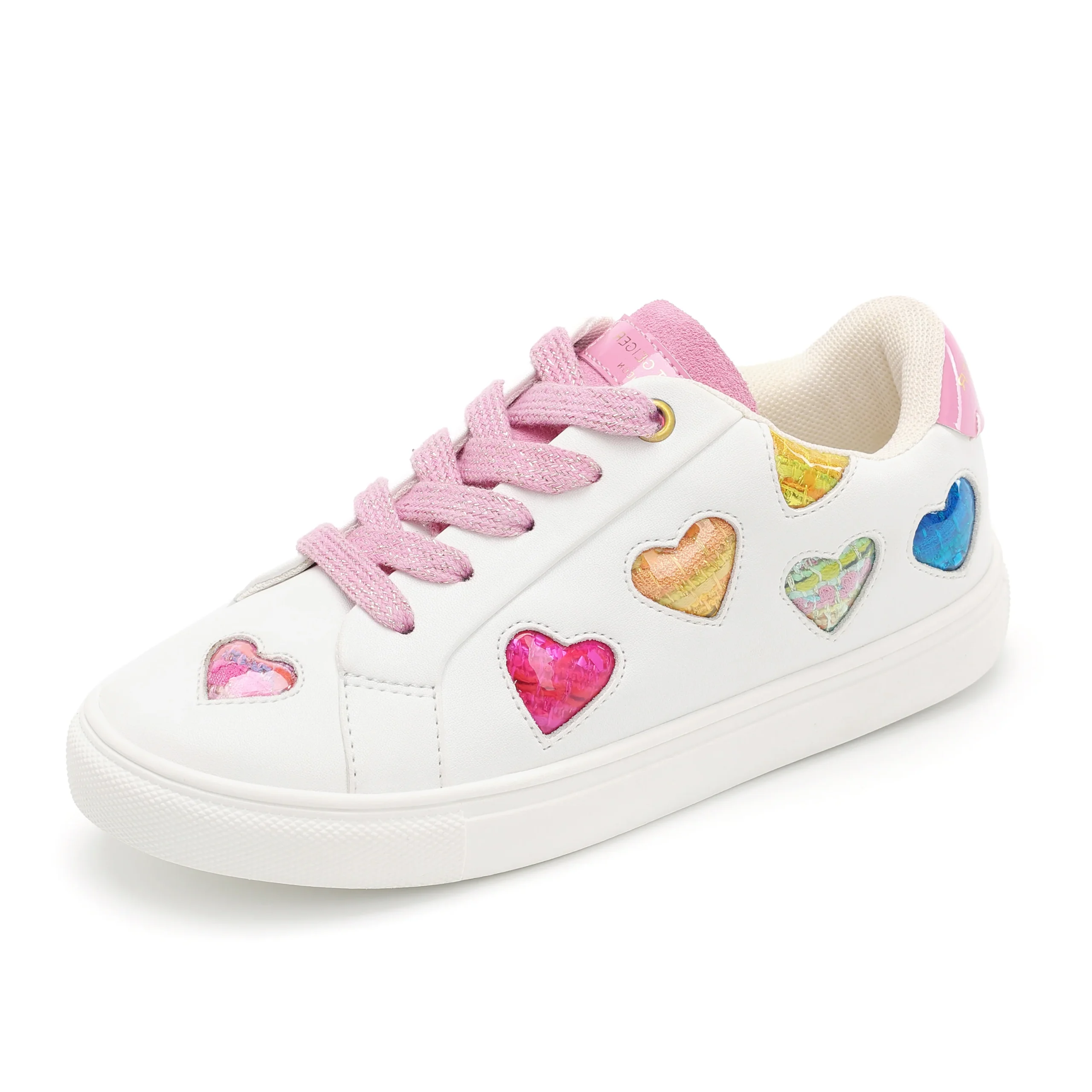 Mini Lane Love Sneaker - Big Kid Pink Multi - Image 7
