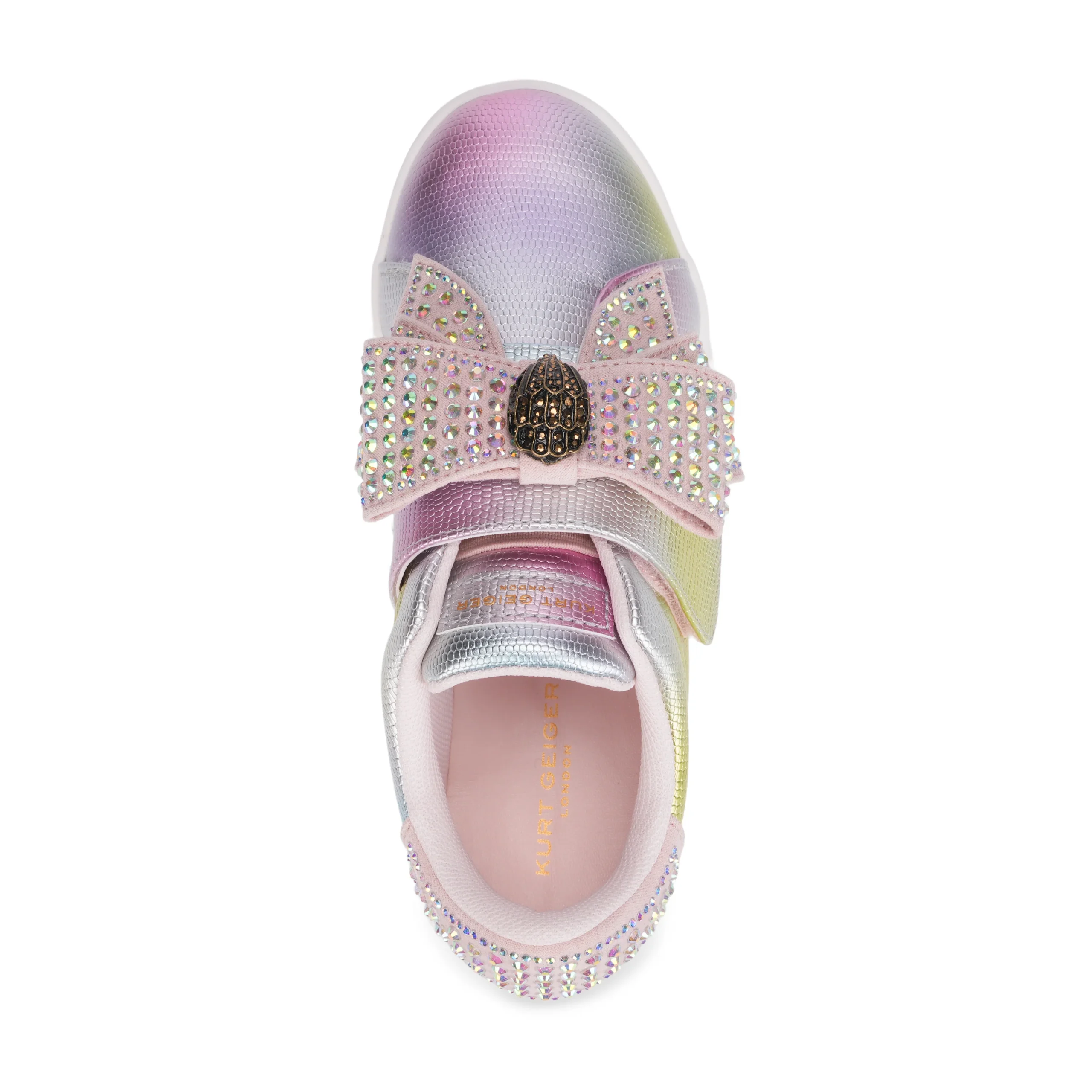 Mini Laney Bow Sneaker - Big Kid Pink Iridescent - Image 5