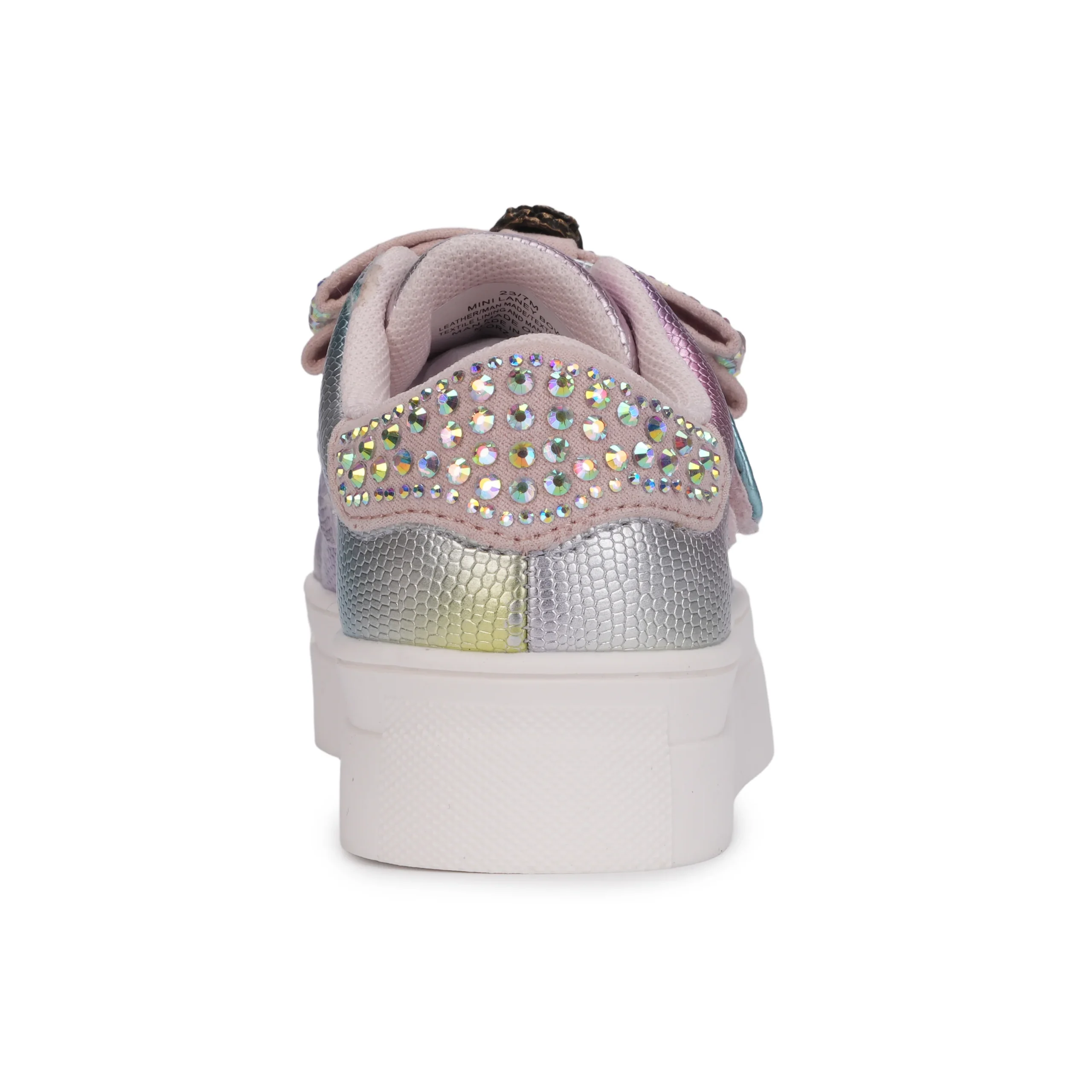 Mini Laney Bow Sneaker - Little Kid Pink Iridescent - Image 3