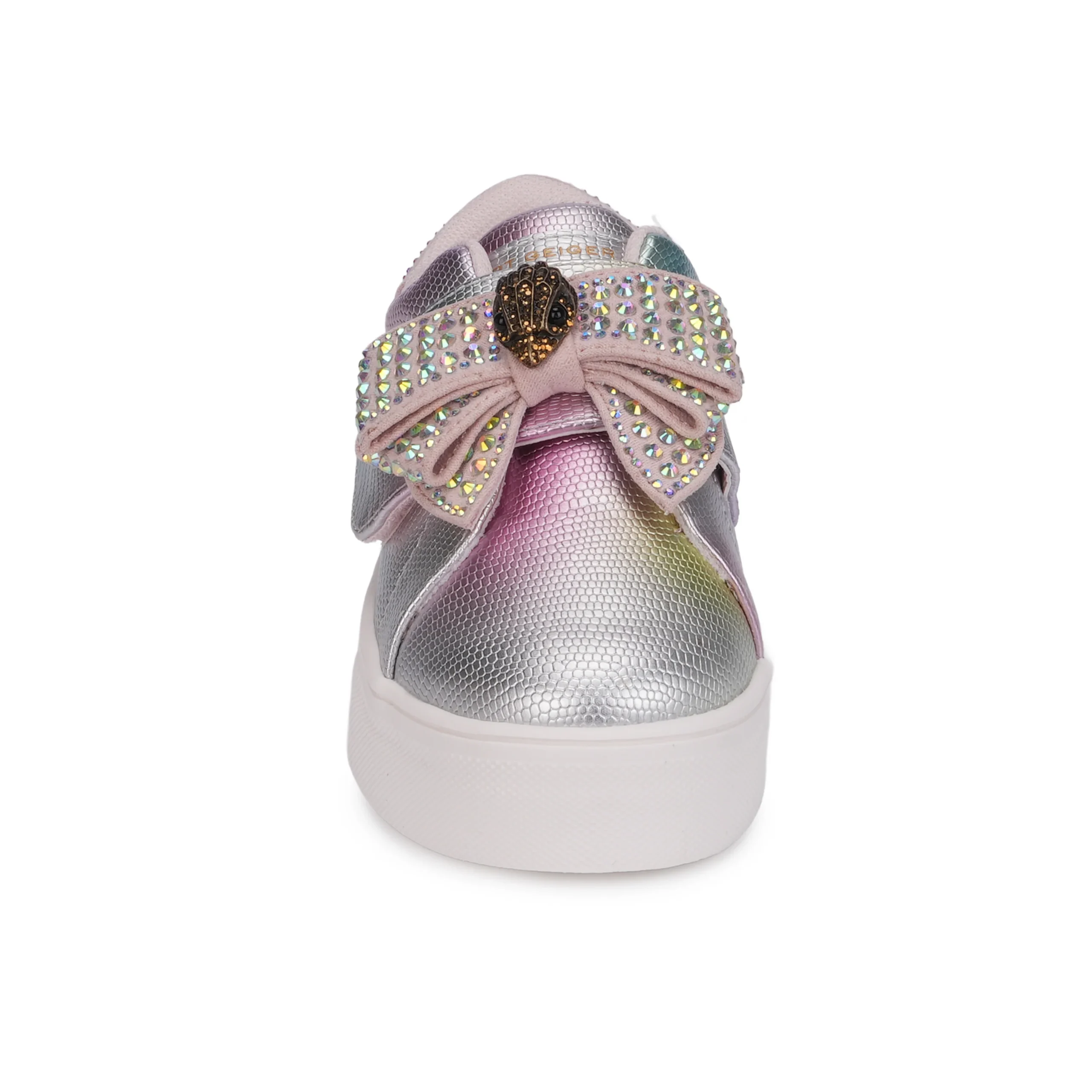 Mini Laney Bow Sneaker - Little Kid Pink Iridescent - Image 4