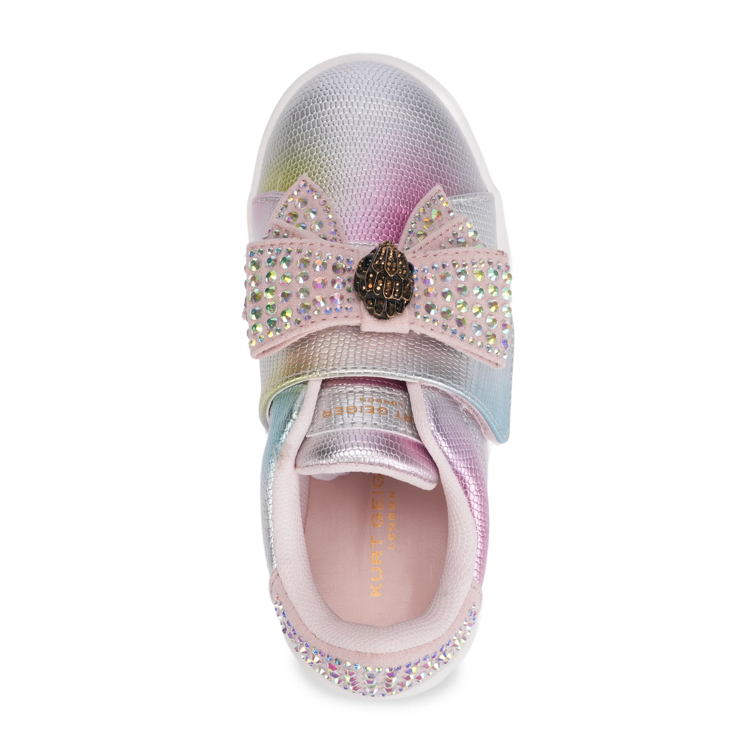 Mini Laney Bow Sneaker - Little Kid Pink Iridescent - Image 5