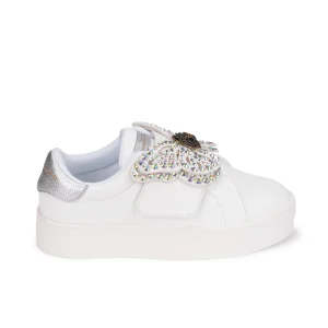 Mini Laney Butterfly Sneaker - Big Kid White