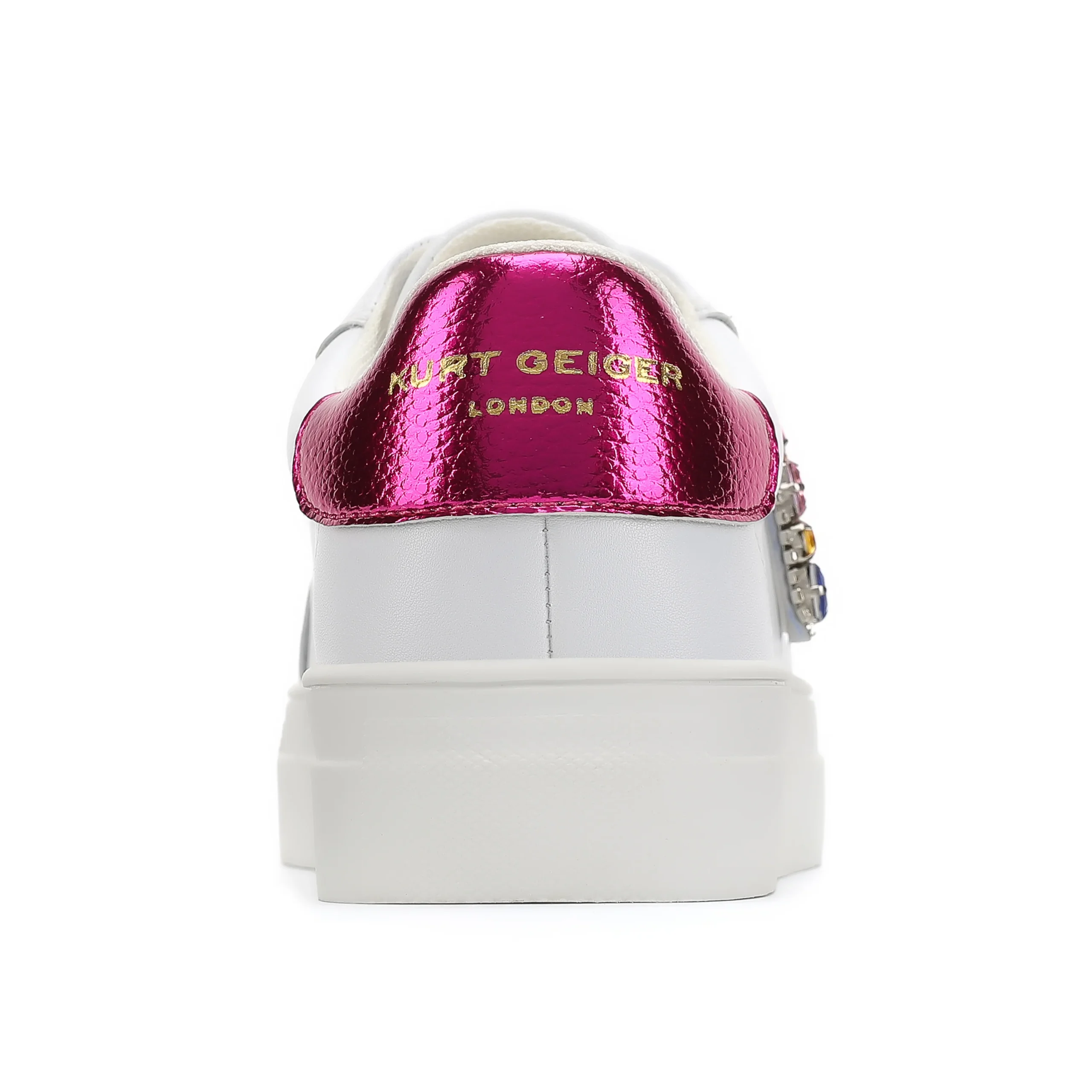 Mini Laney Love Heart Sneaker - Big Kid White - Image 3