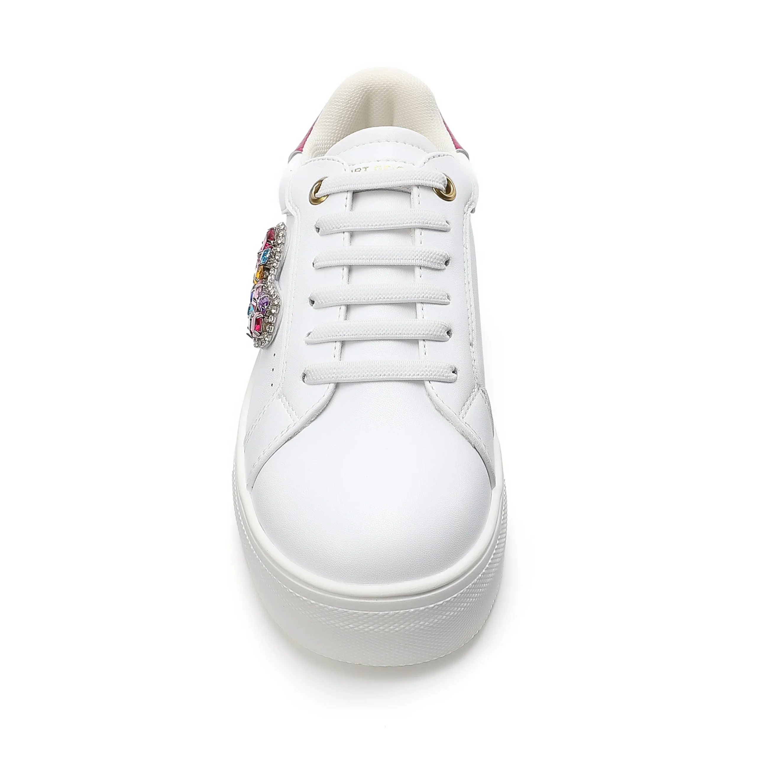 Mini Laney Love Heart Sneaker - Big Kid White - Image 4