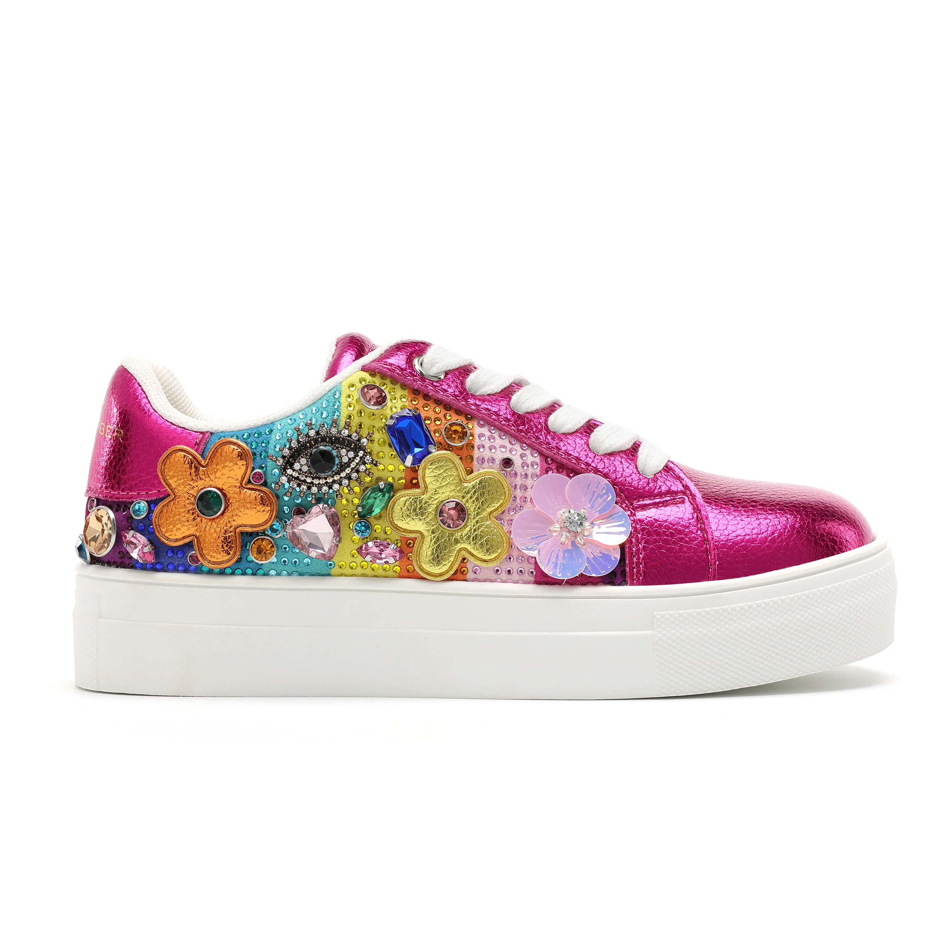 Mini Laney Tutti Frutti Sneaker - Big Kid Fuchsia Multi