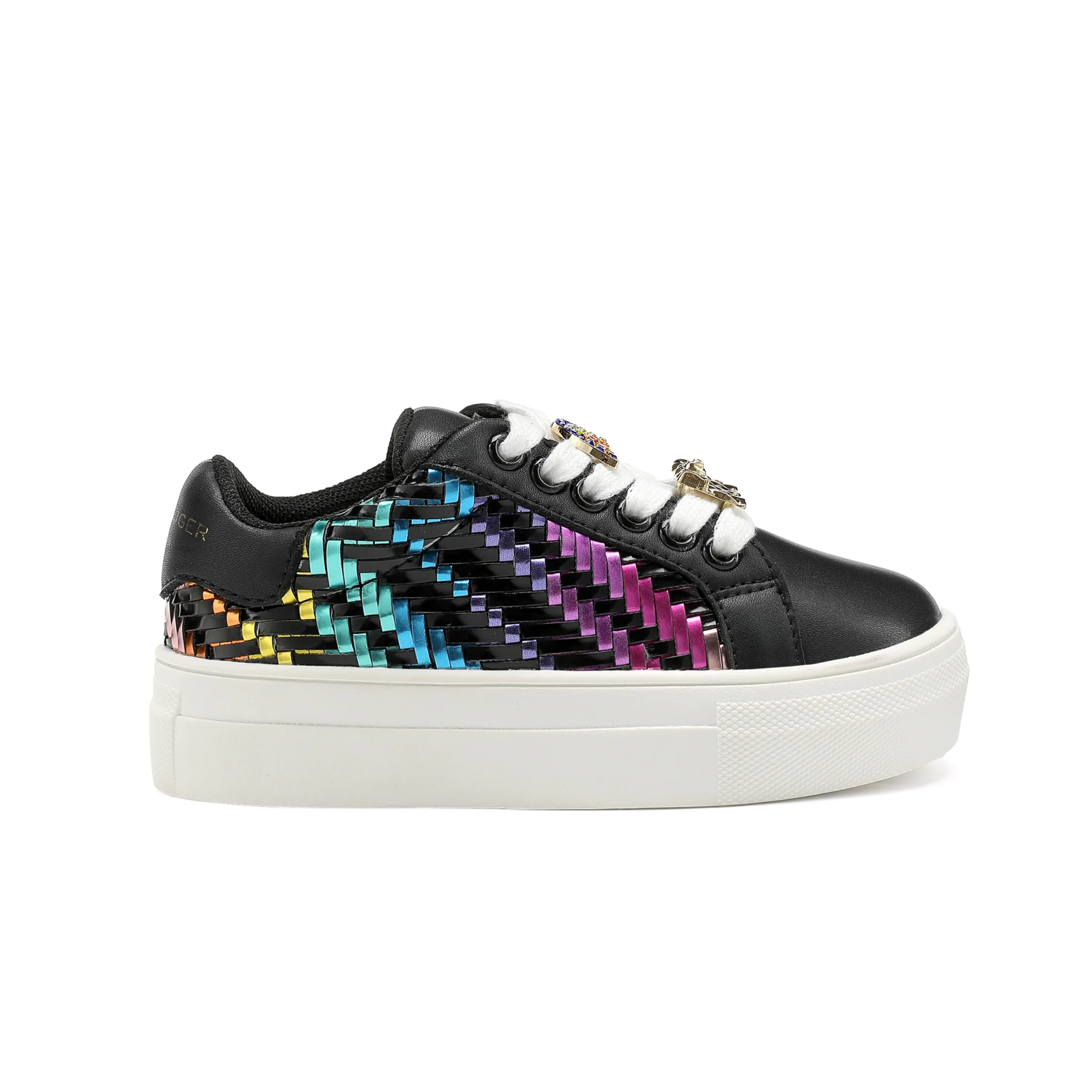 Mini Laney Weave Sneaker - Little Kid Black Multi
