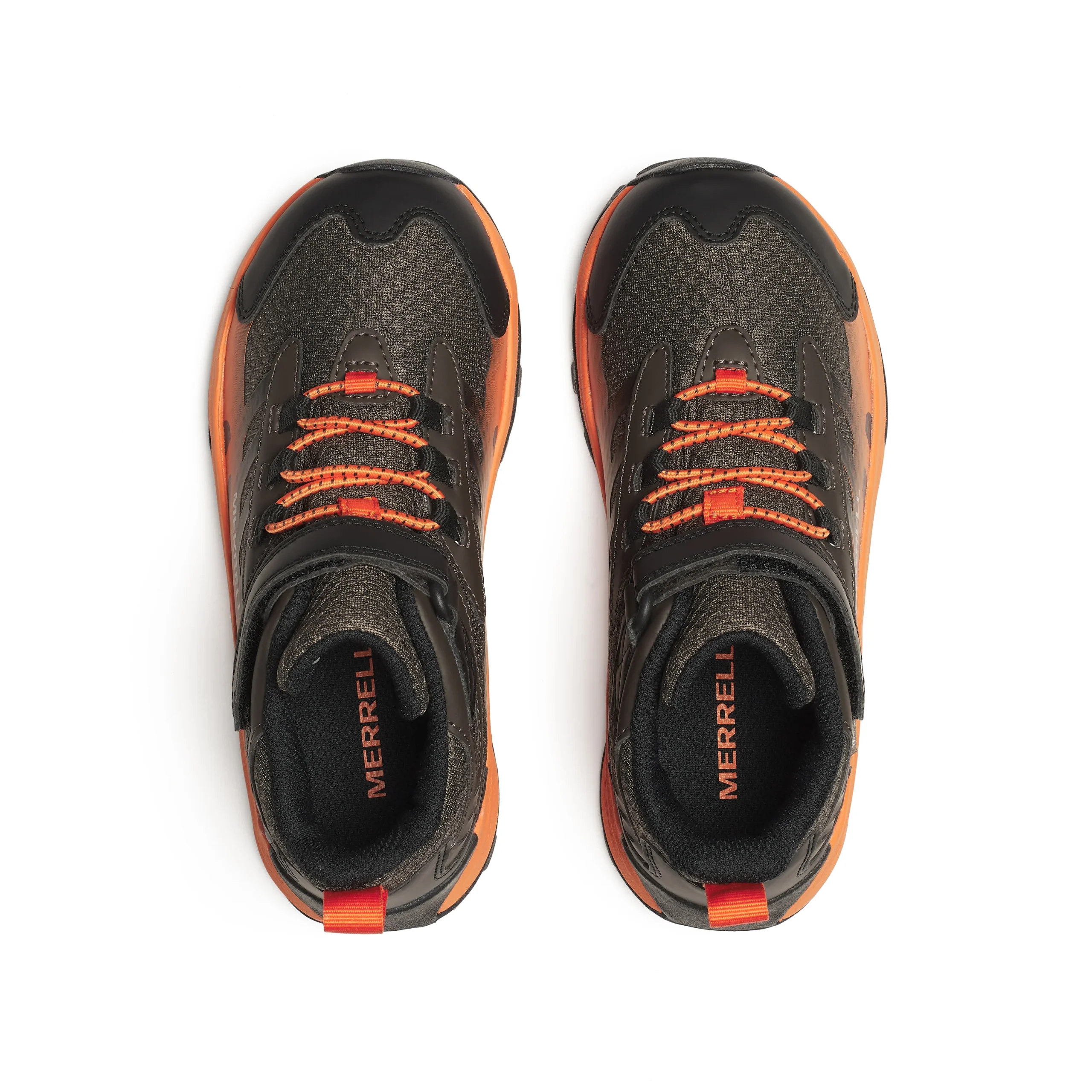 Moab Speed 2 Mid A/C Waterproof Hiker - Big Kid Gunsmoke/Orange - Image 3