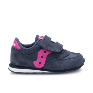 Jazz Hook & Loop Sneaker - Little Kid Navy/Pink