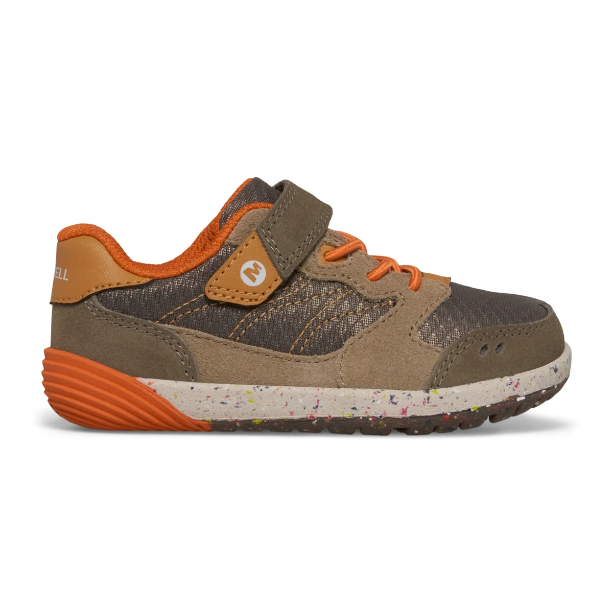 Bare Steps??? A83 Sneaker - Little Kid Gunsmoke/Taupe