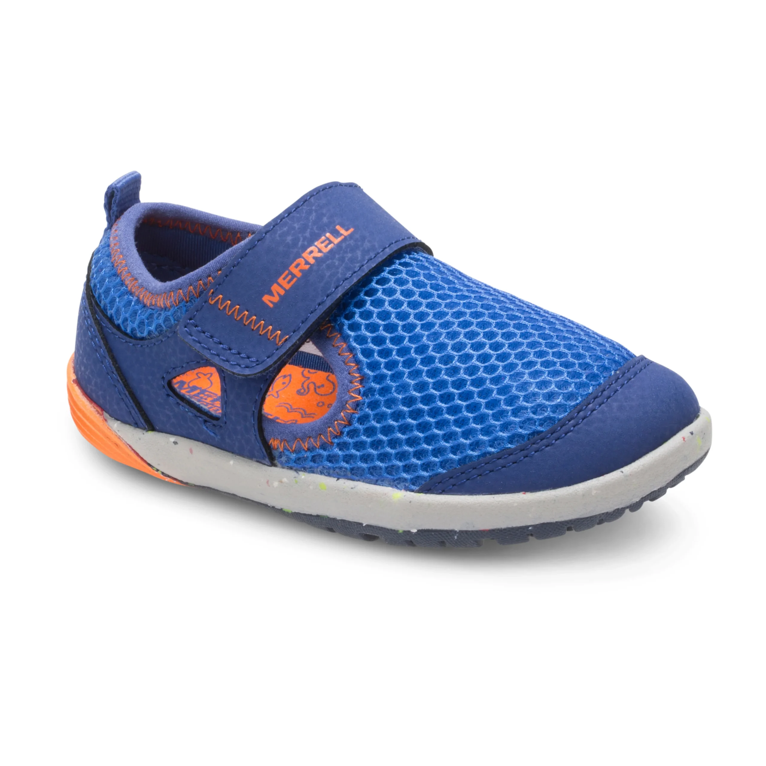Bare Steps? H20 Sneaker - Little Kid Blue/Orange - Image 2