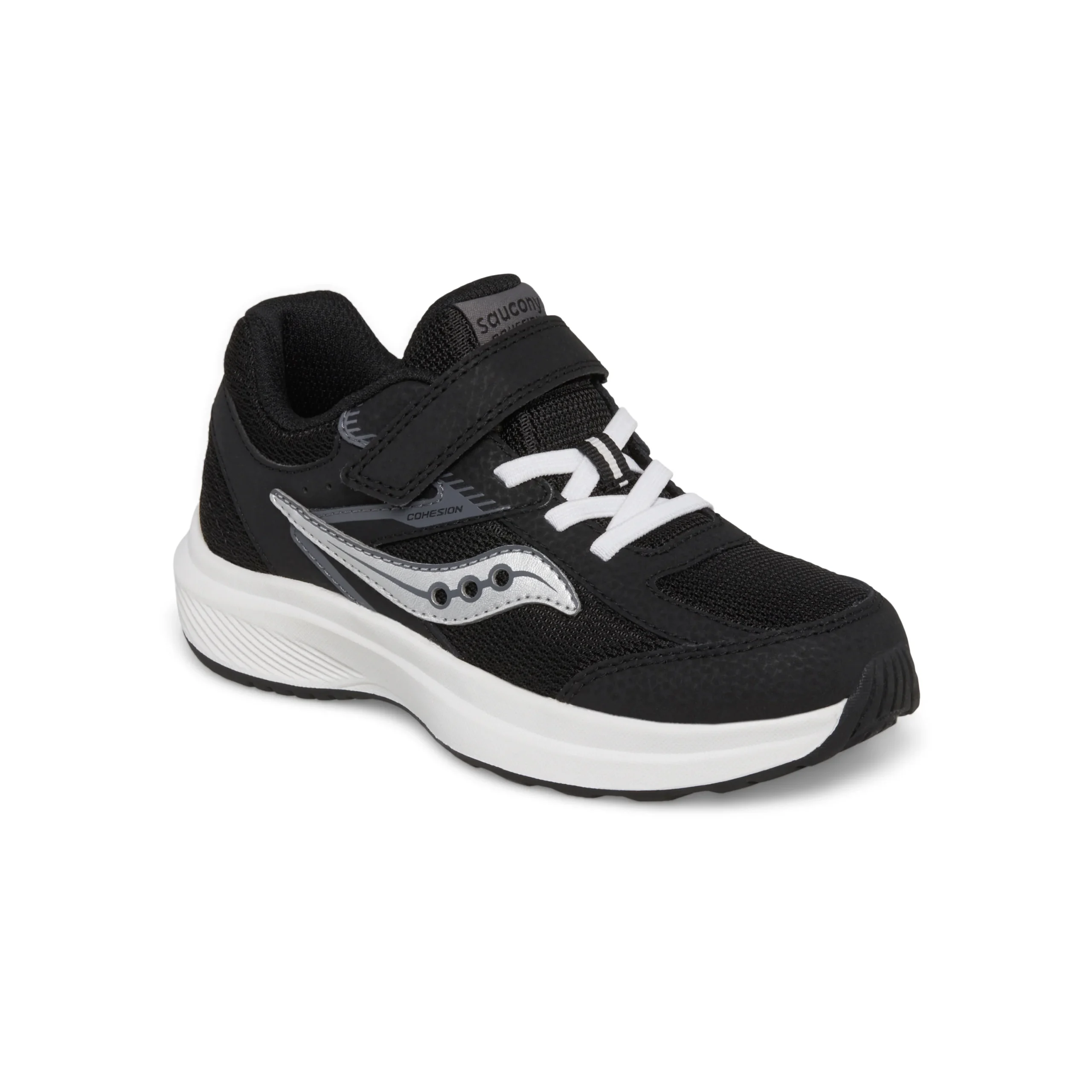 Cohesion Kdz A/C Sneaker - Big Kid Black/White - Image 2