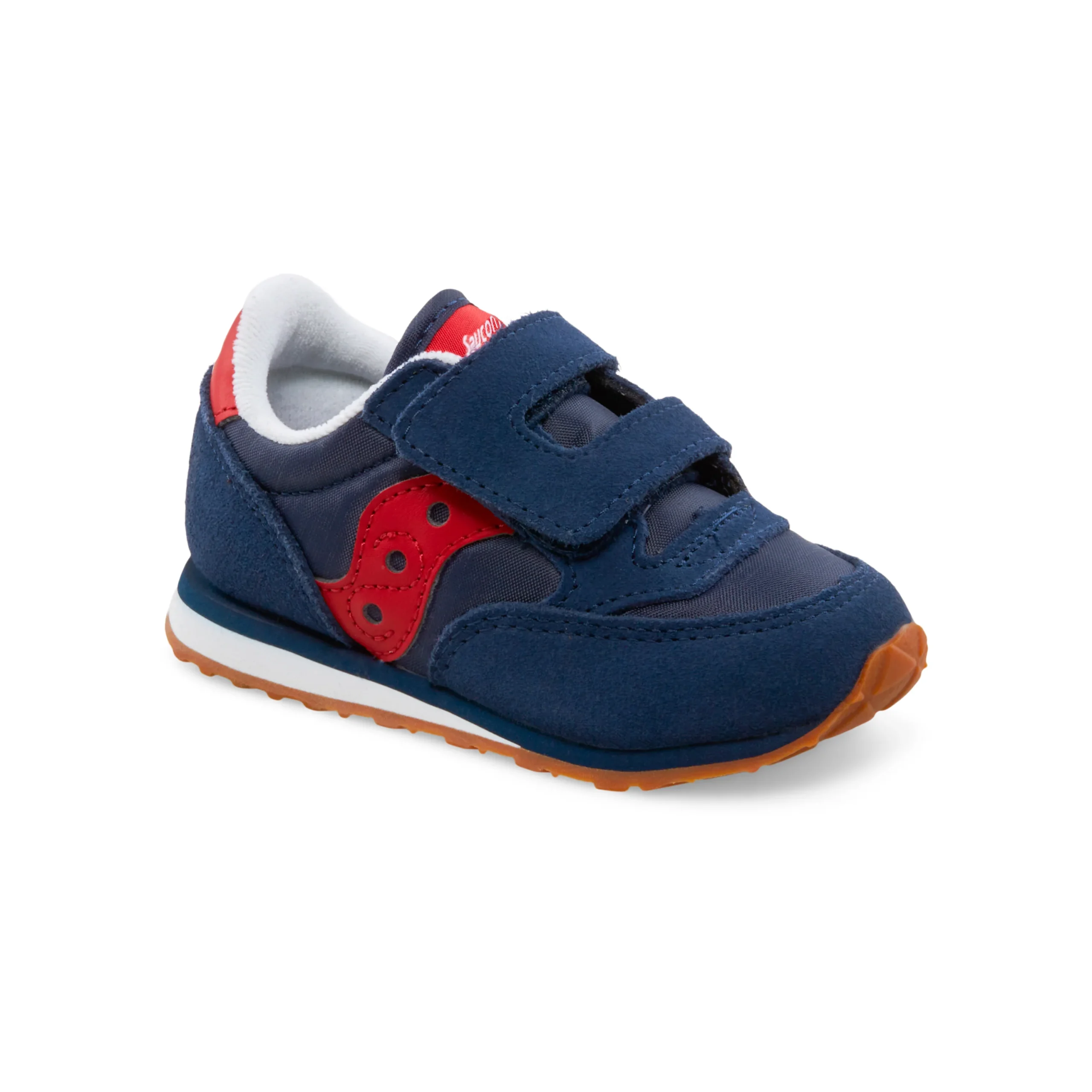 Jazz Hook & Loop Sneaker - Little Kid Navy/Red - Image 2