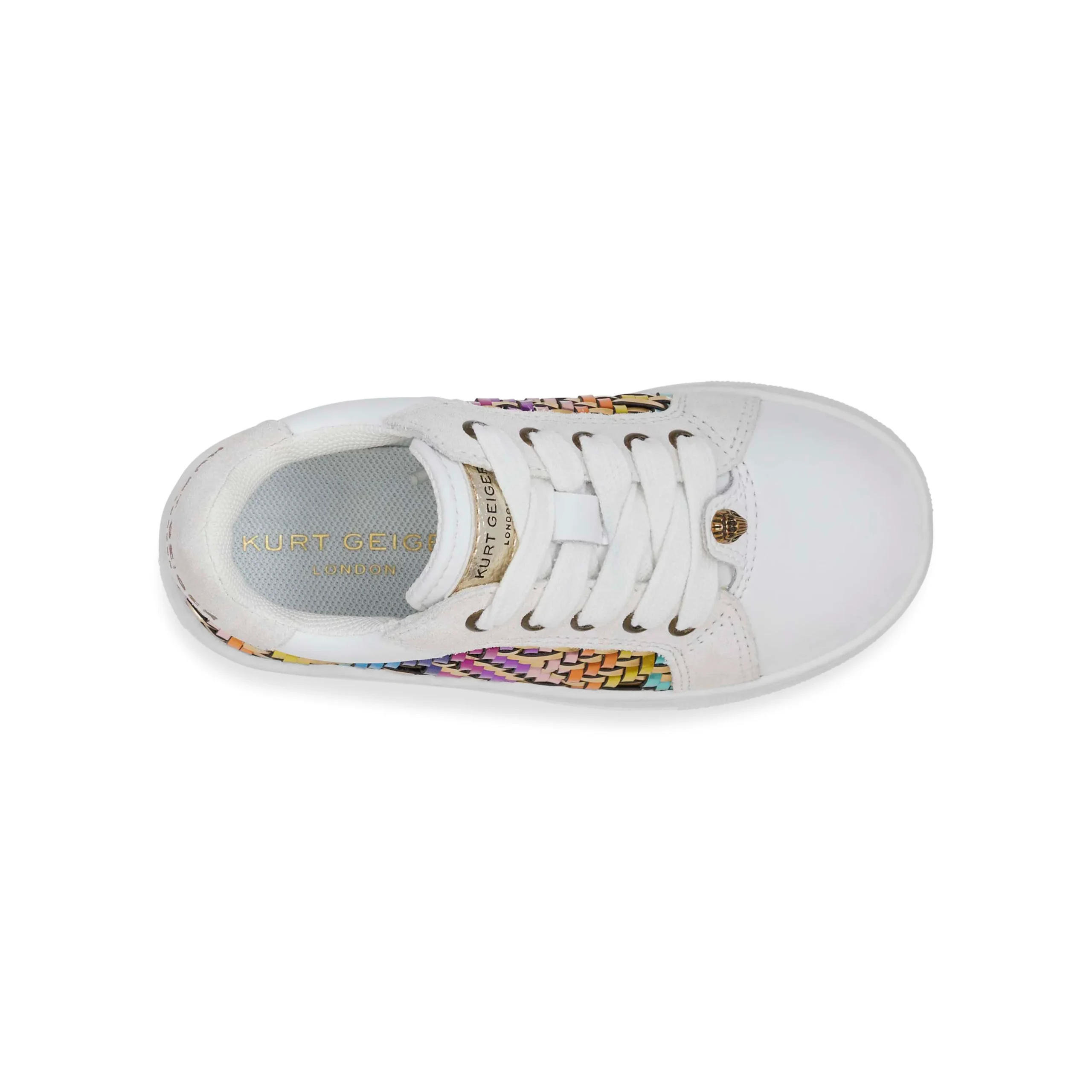 Mini Kensington Sneaker - Big Kid White Gold - Image 3