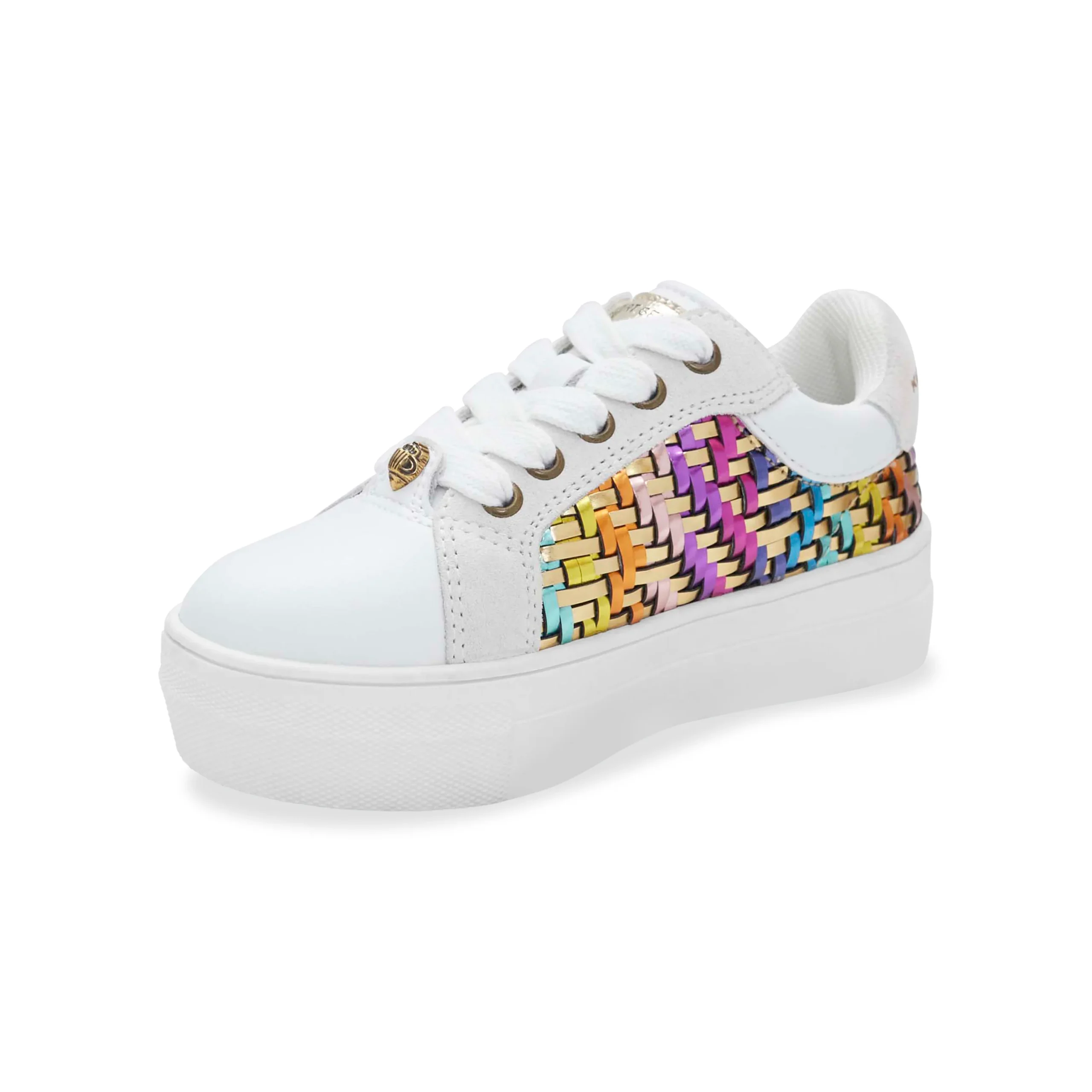 Mini Kensington Sneaker - Big Kid White Gold - Image 7