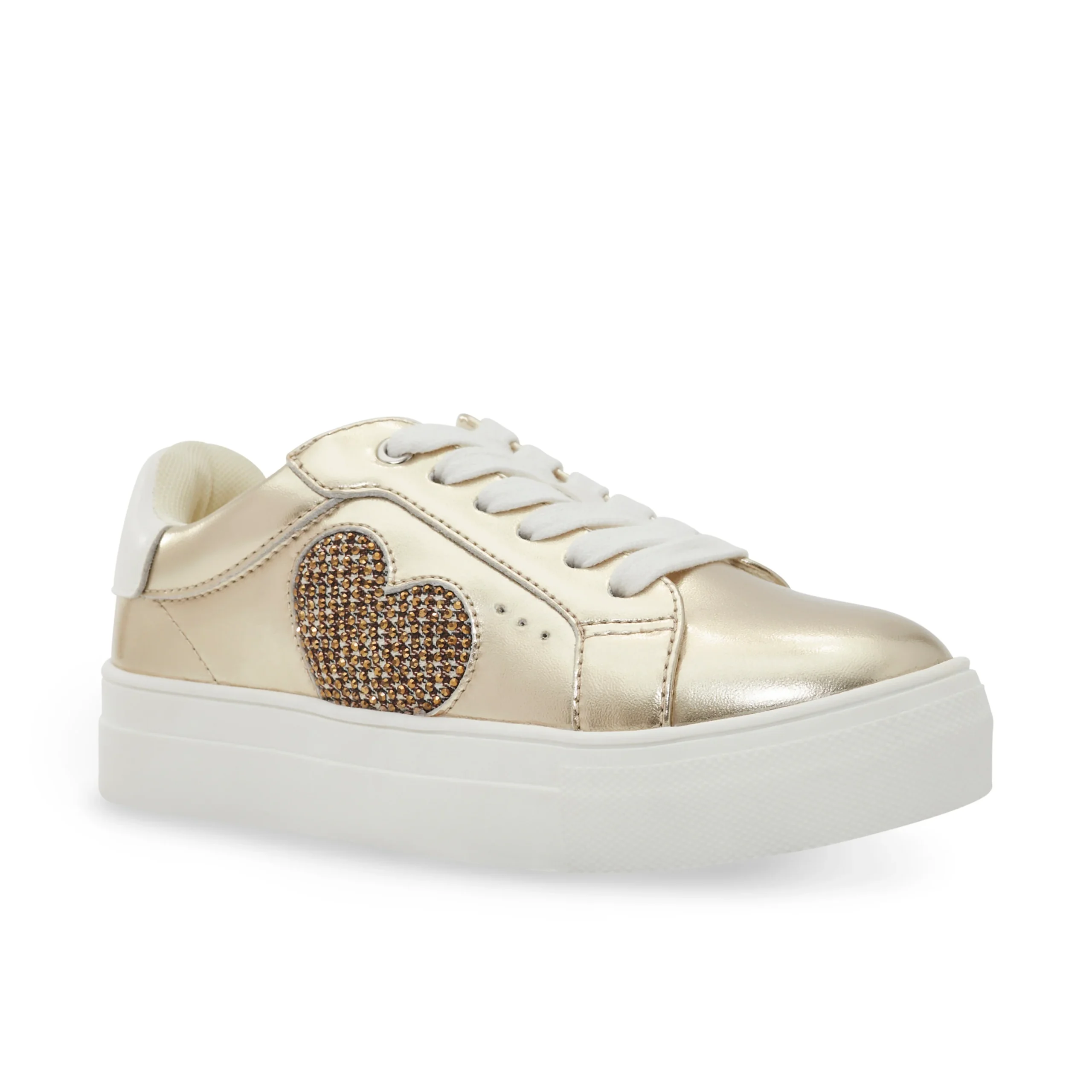 Mini Luckson Heart Sneaker - Big Kid Gold - Image 2