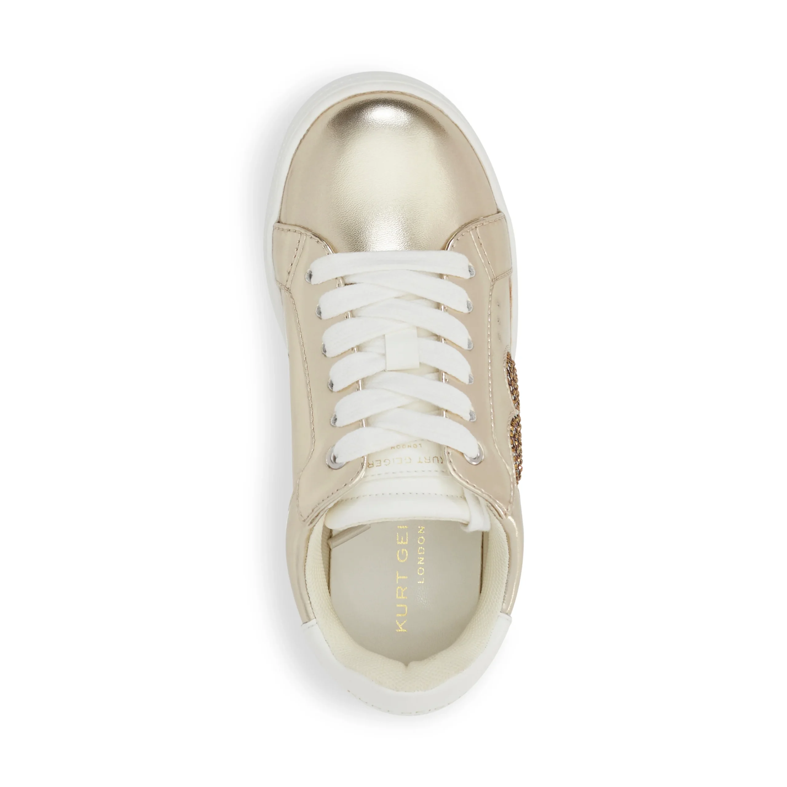 Mini Luckson Heart Sneaker - Big Kid Gold - Image 5
