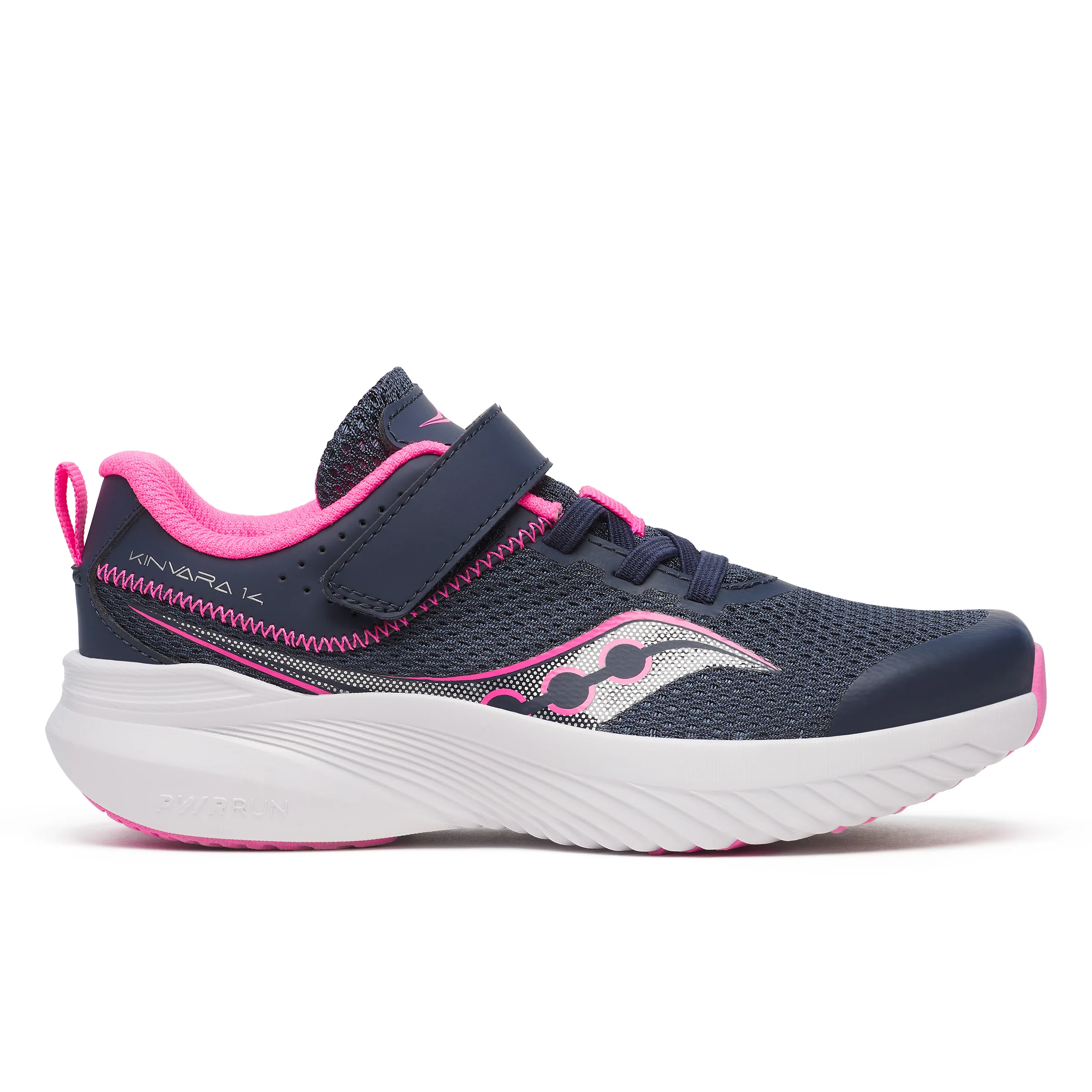 Kinvara 14 A/C Sneaker - Big Kid Pink/Navy