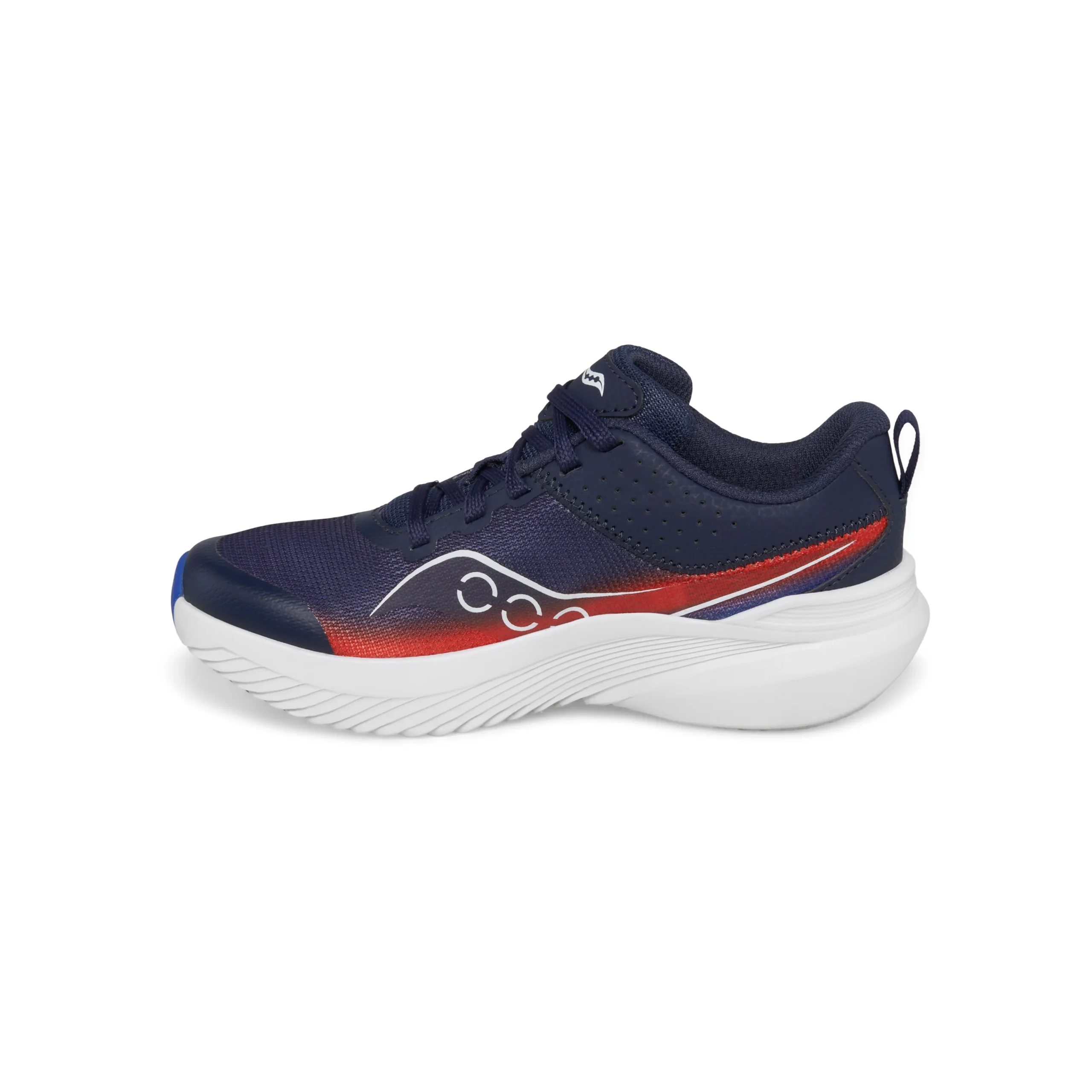 Kinvara 14 LTT Sneaker - Big Kid Navy/Red - Image 4