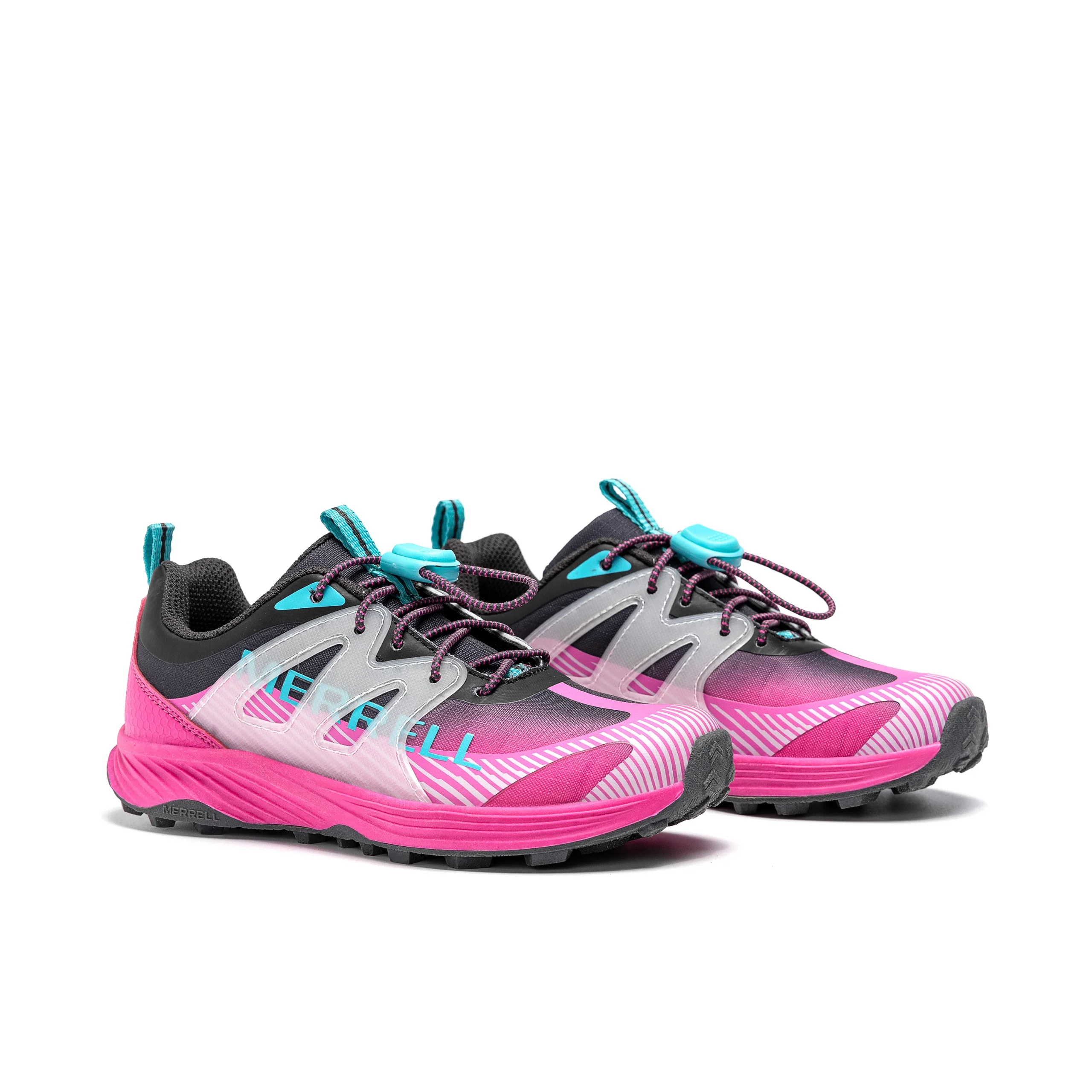 Agility Peak KDZ Sneaker - Big Kid Charcoal/Pink - Image 2