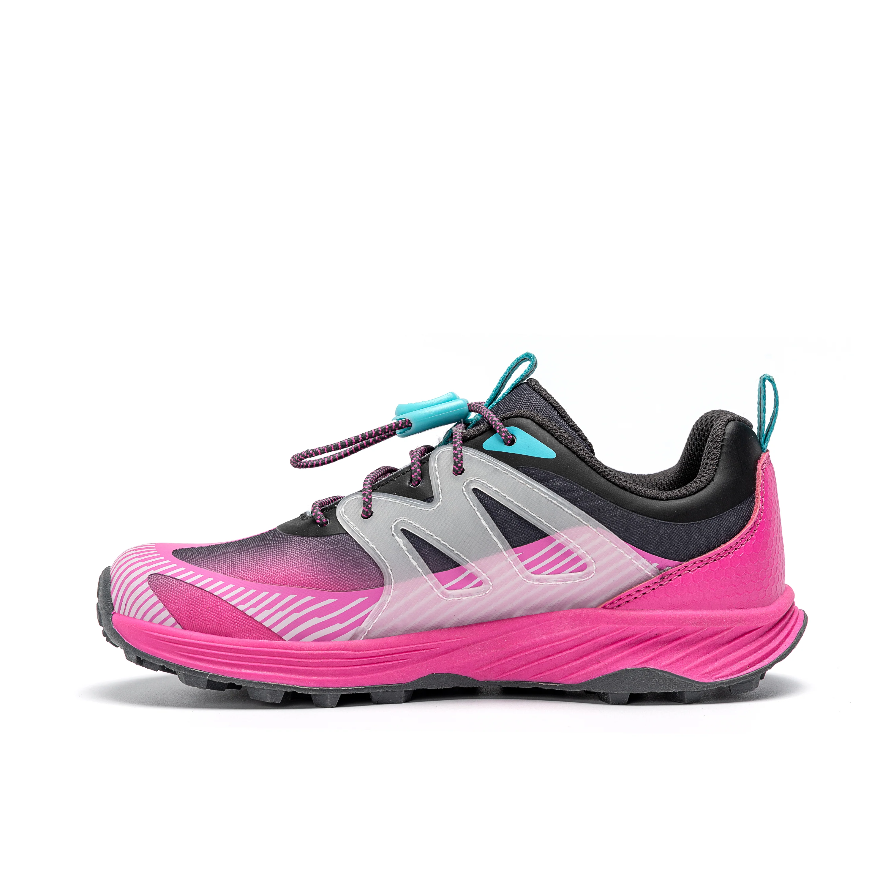 Agility Peak KDZ Sneaker - Big Kid Charcoal/Pink - Image 3