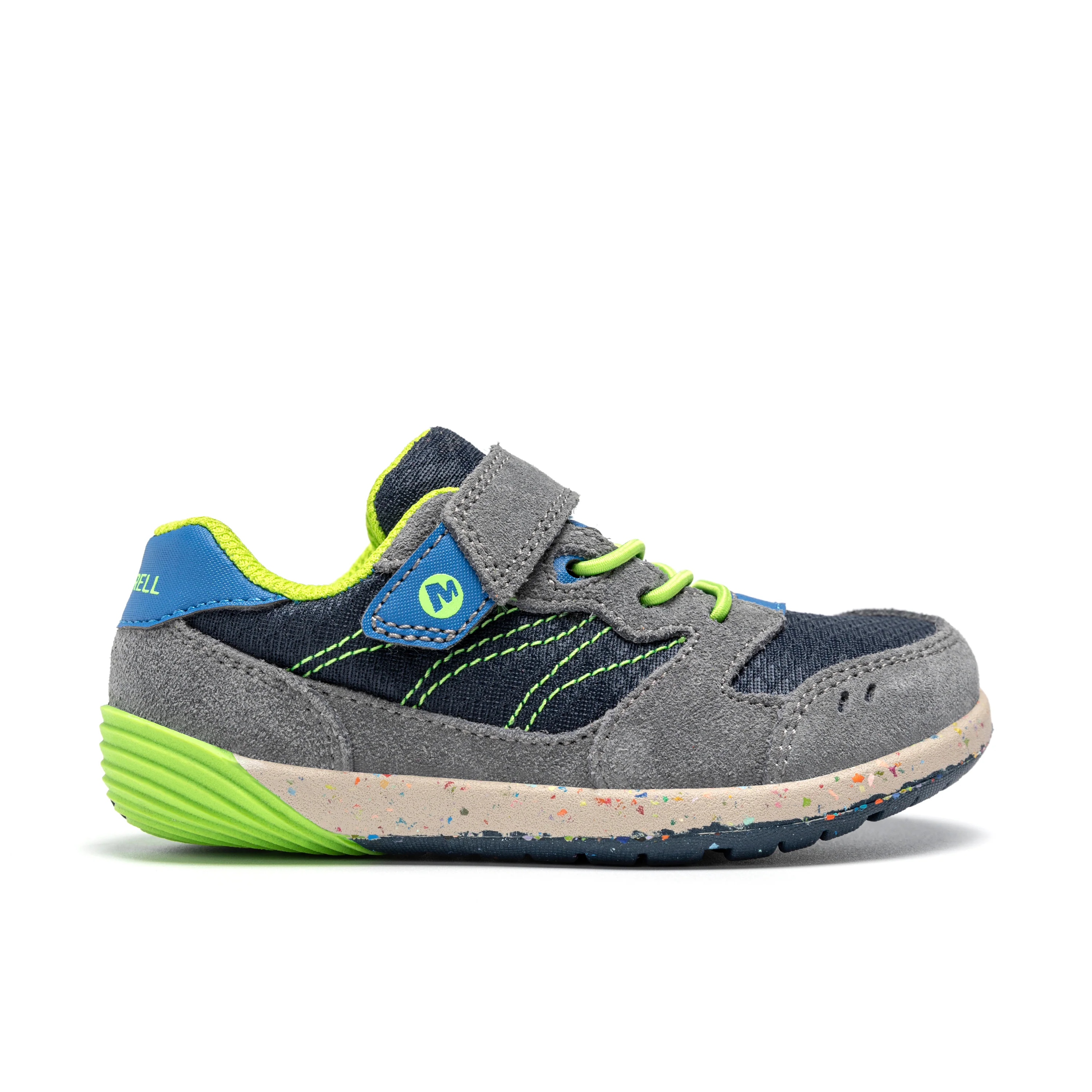 Bare Steps? A83 Sneaker - Little Kid Navy/Green