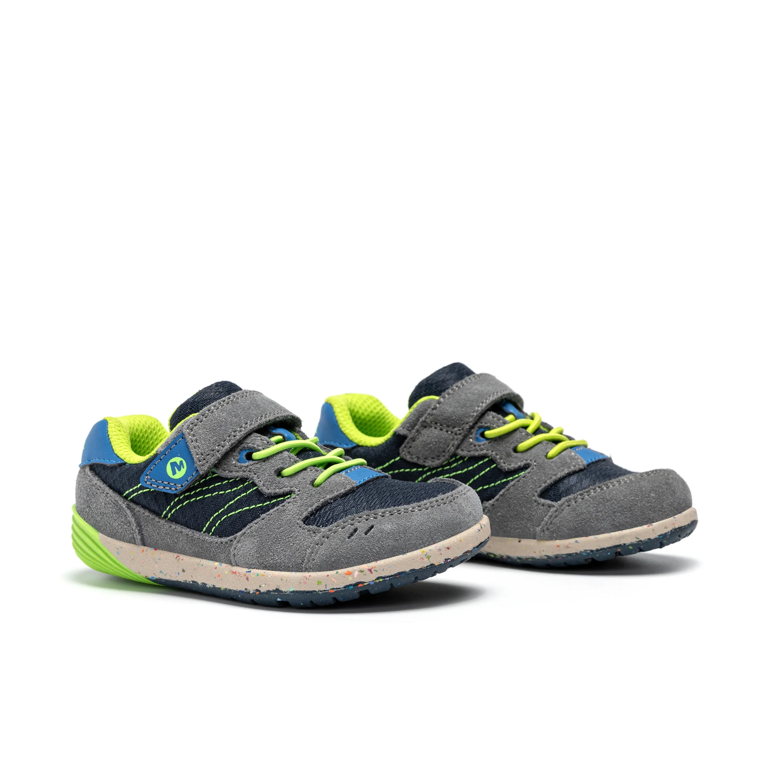 Bare Steps? A83 Sneaker - Little Kid Navy/Green - Image 2