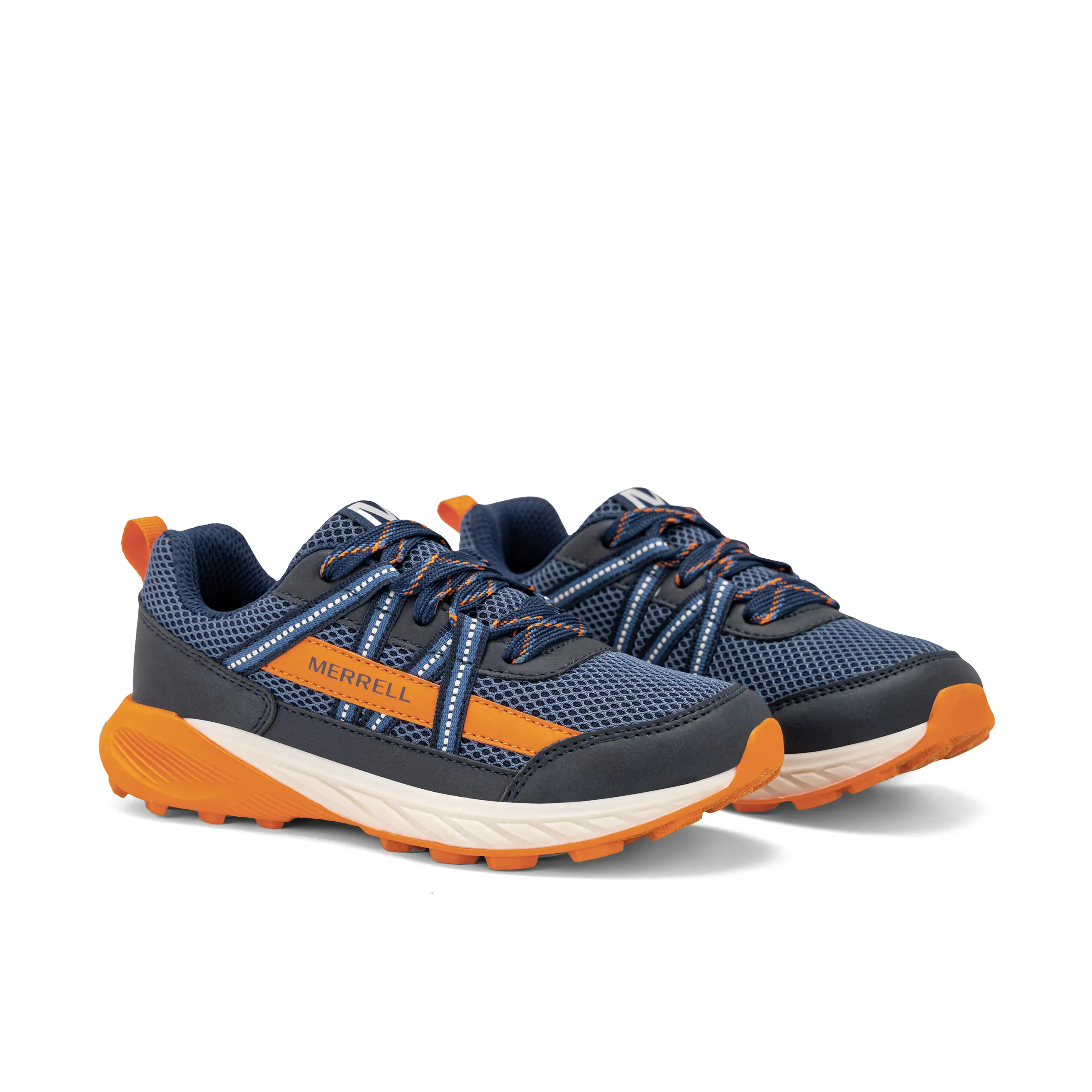 Copter Trek Sneaker - Big Kid Navy/Orange - Image 2