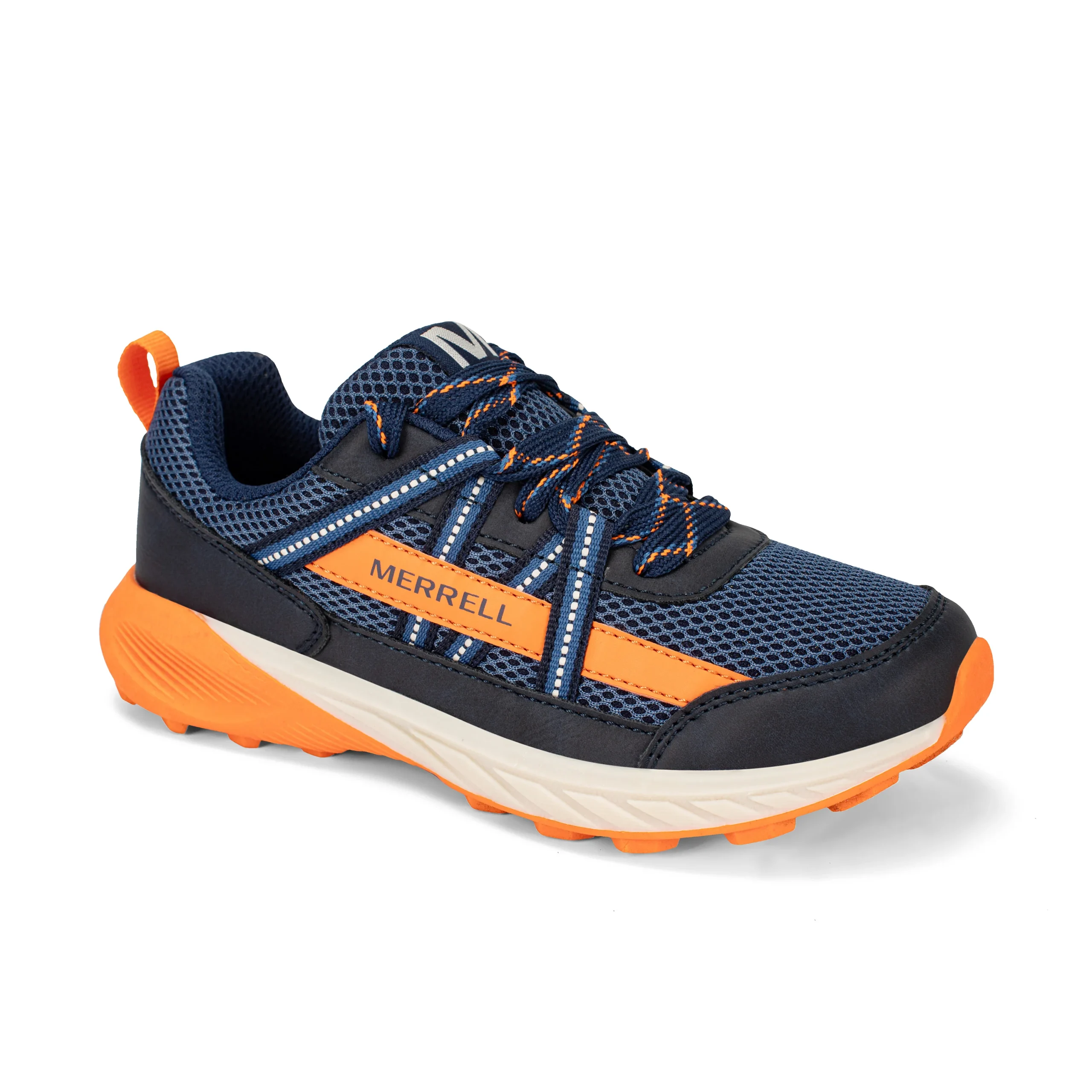 Copter Trek Sneaker - Big Kid Navy/Orange - Image 7