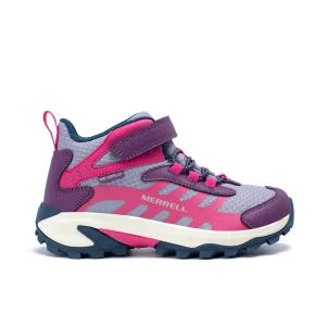 Moab Speed 2 Mid A/C Waterproof Hiker - Big Kid Berry/Navy