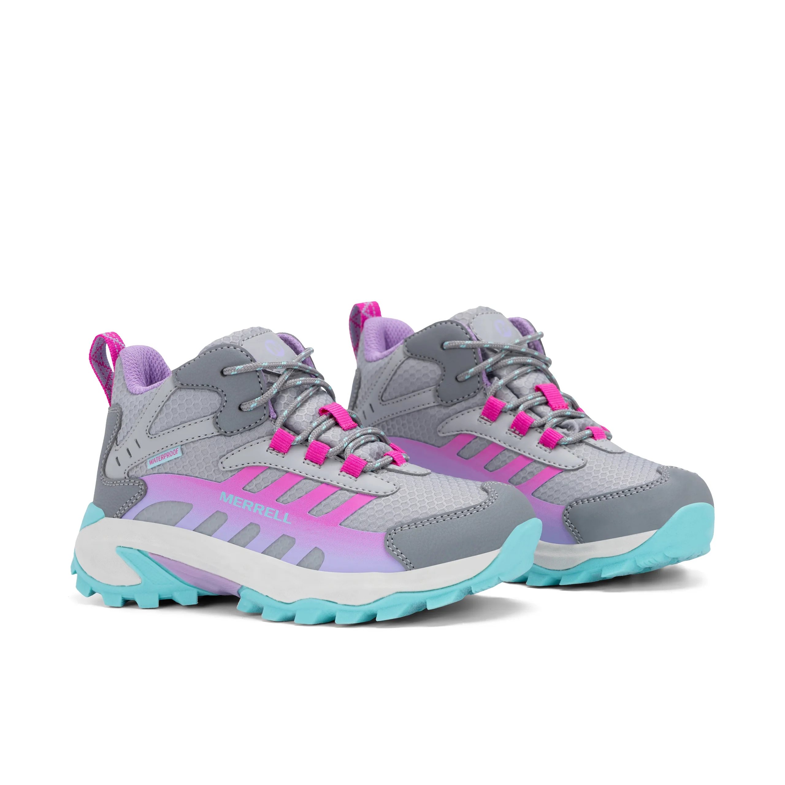 Moab Speed 2 Mid Sneaker- Big Kid Grey Lilac - Image 2