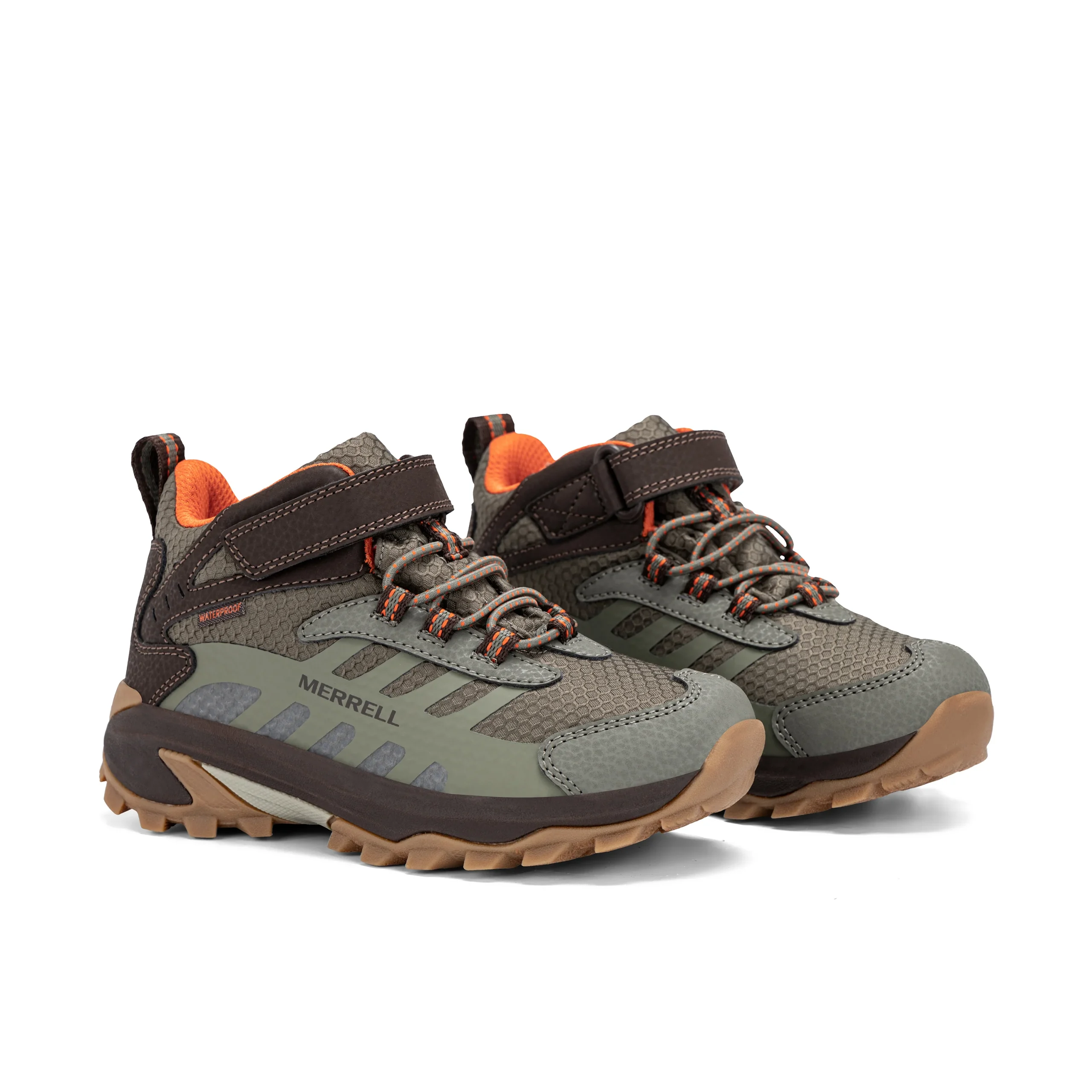Moab Speed 2 Mid AC Sneaker - Big Kid Brown Olive - Image 2