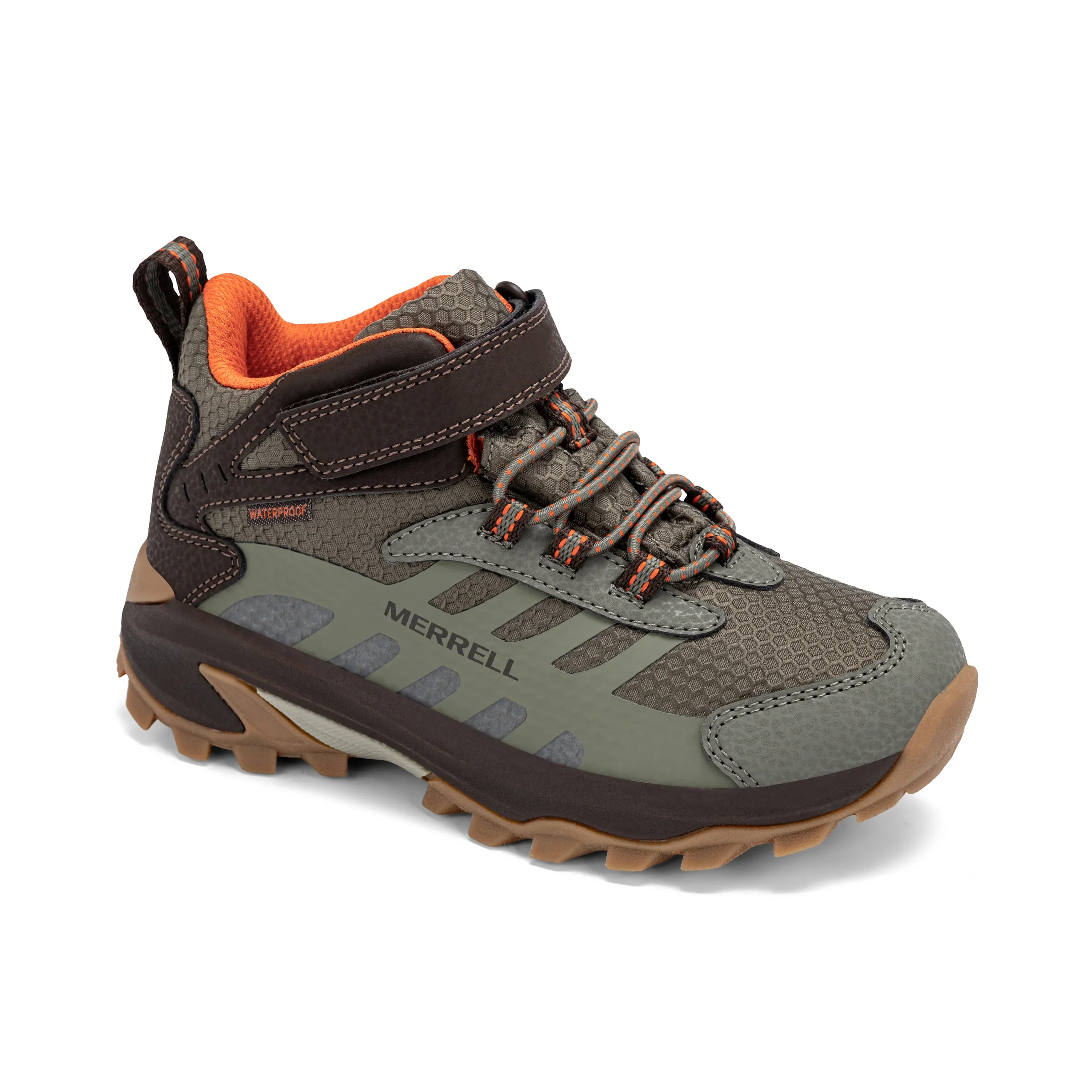 Moab Speed 2 Mid AC Sneaker - Big Kid Brown Olive - Image 7