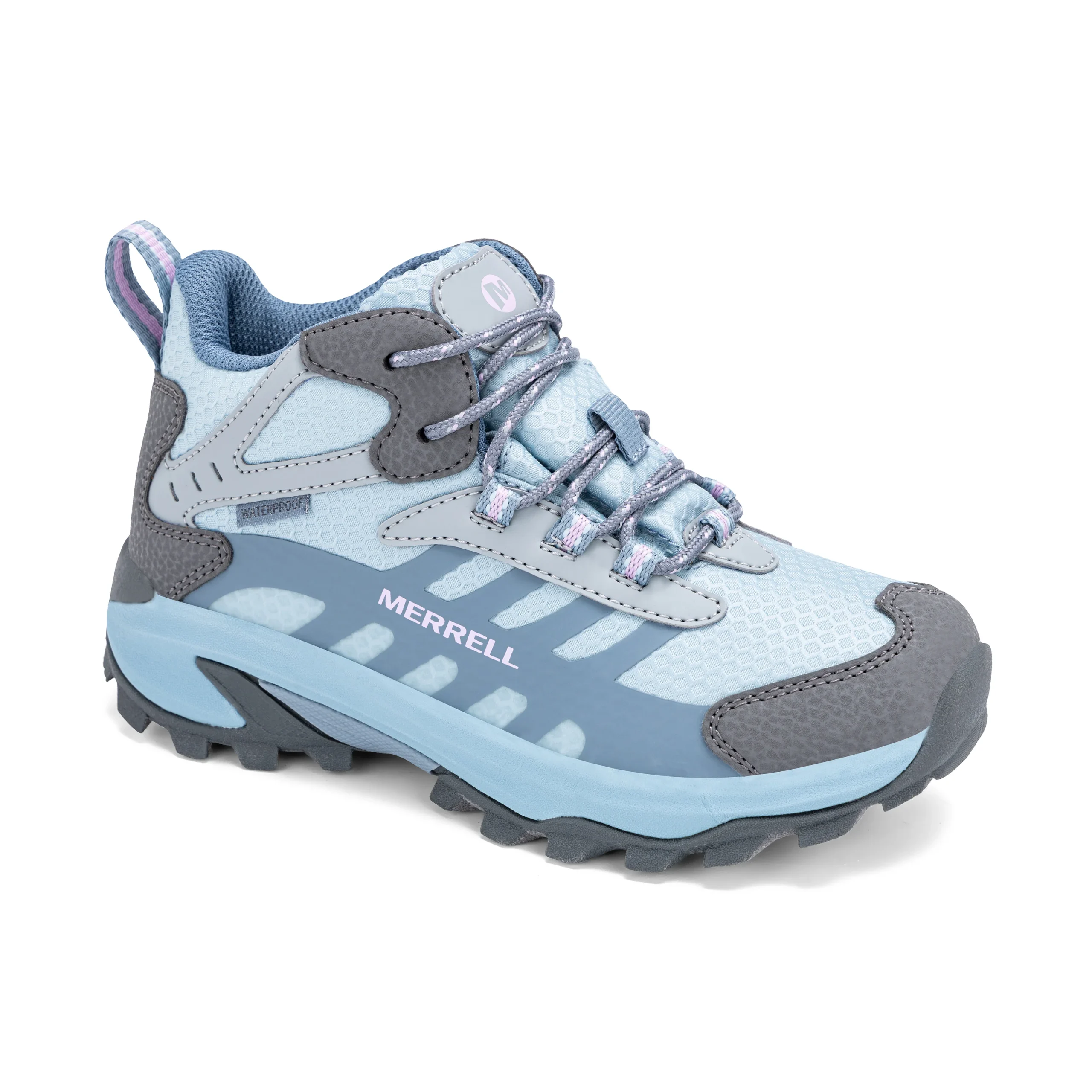 Moab Speed 2 Mid Sneaker - Big Kid Grey Blue - Image 7