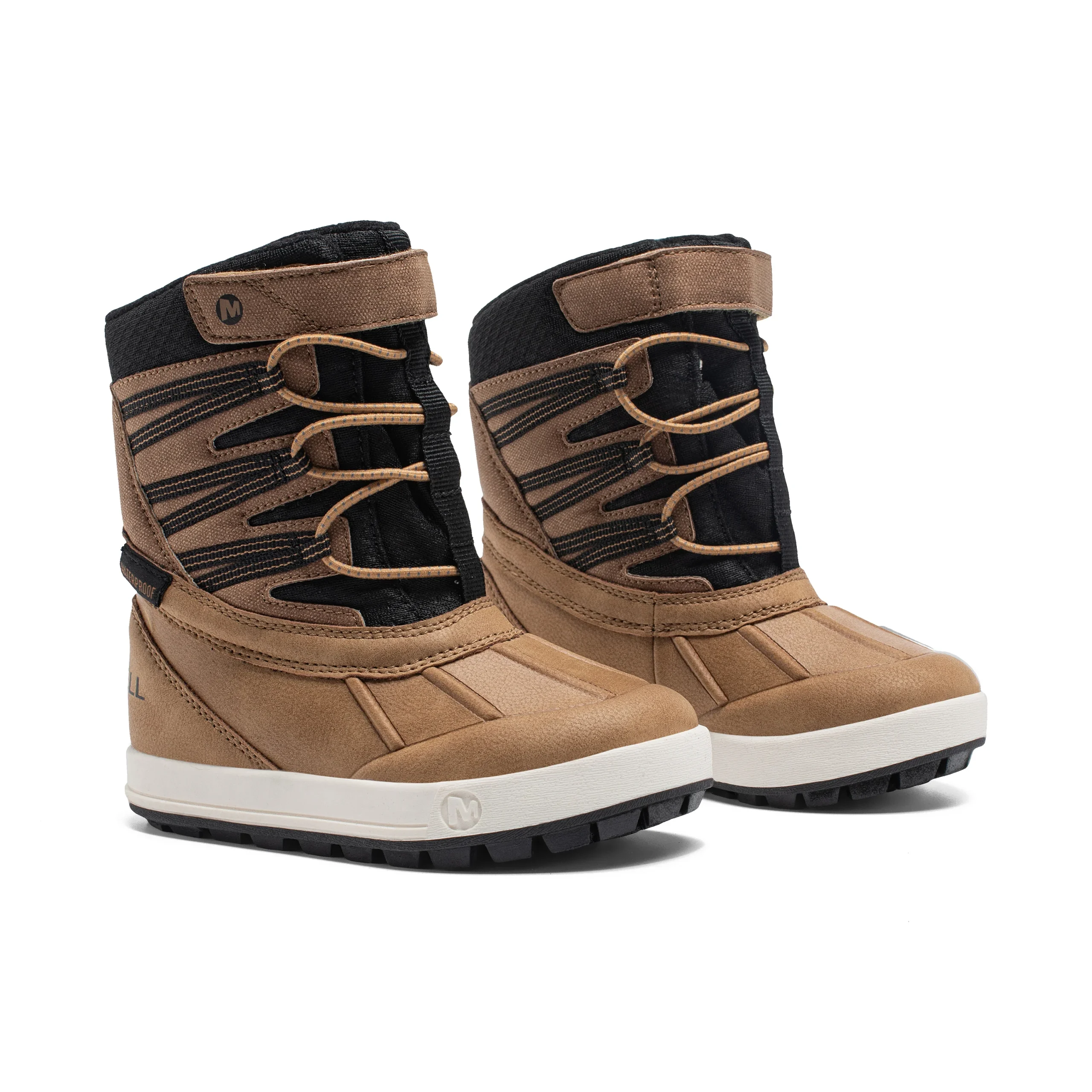 Snow Bank 5.0 Jr. Waterproof Boot - Little Kid Wheat/Black - Image 2