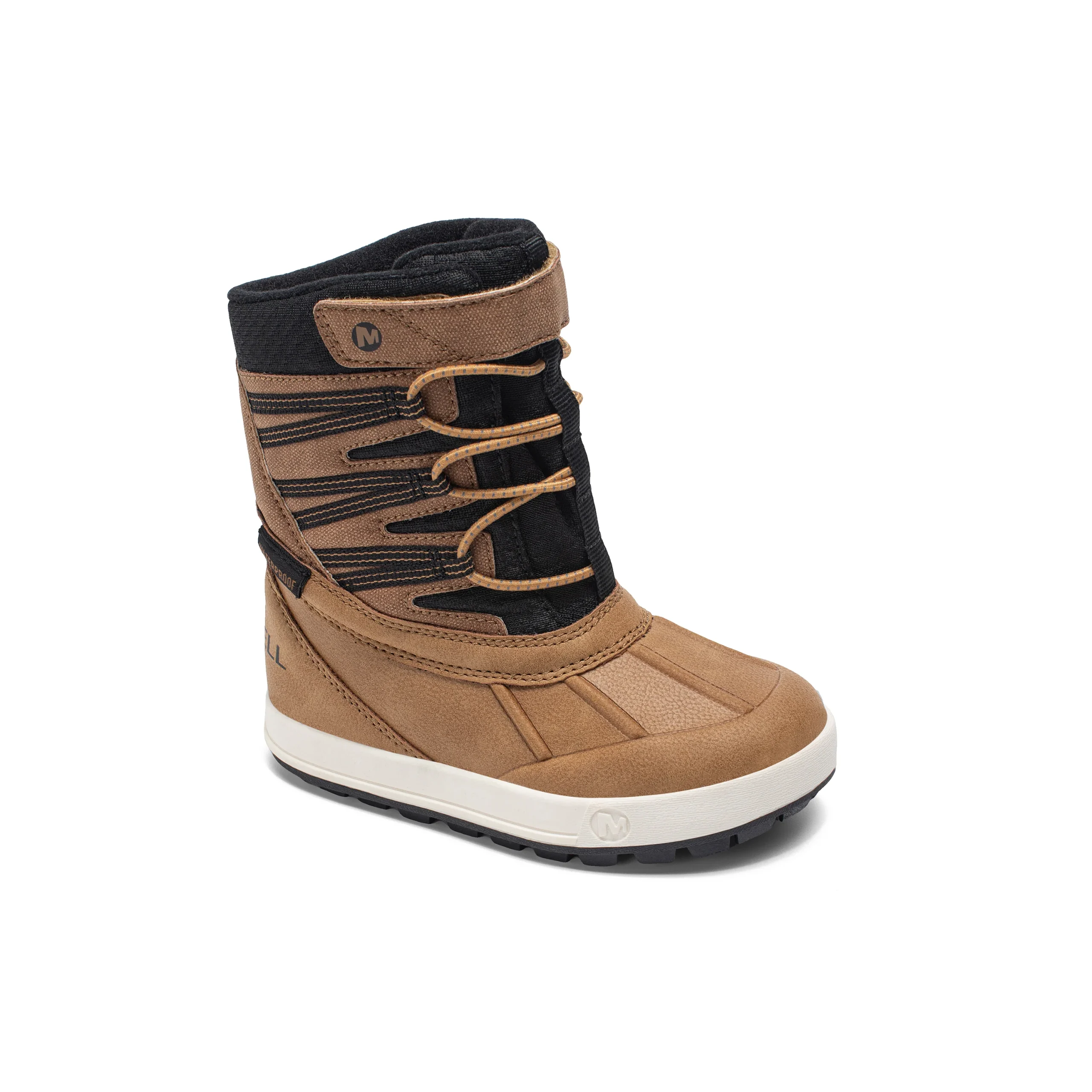 Snow Bank 5.0 Jr. Waterproof Boot - Little Kid Wheat/Black - Image 7