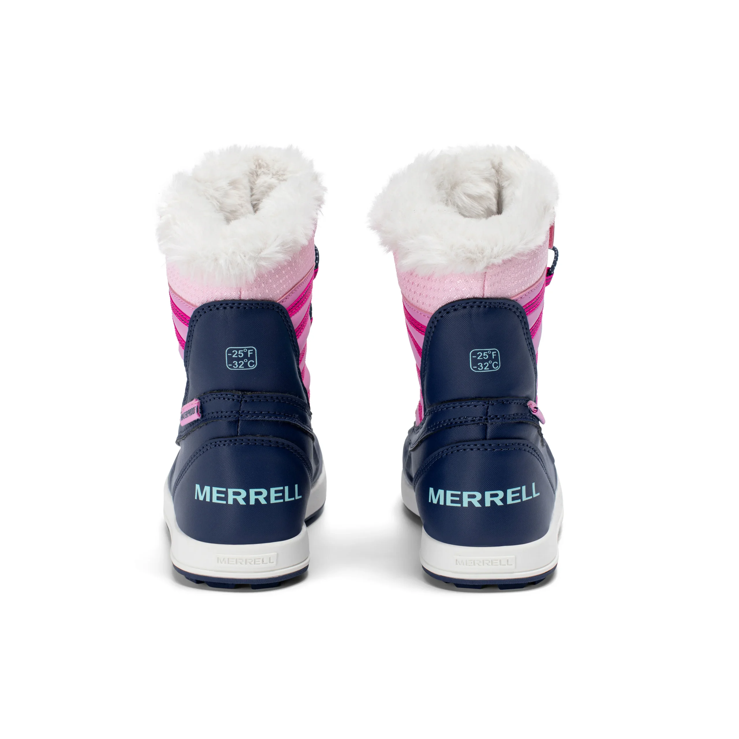 Snow Bank 5.0 Waterproof Boot - Big Kid Navy/Pink - Image 4