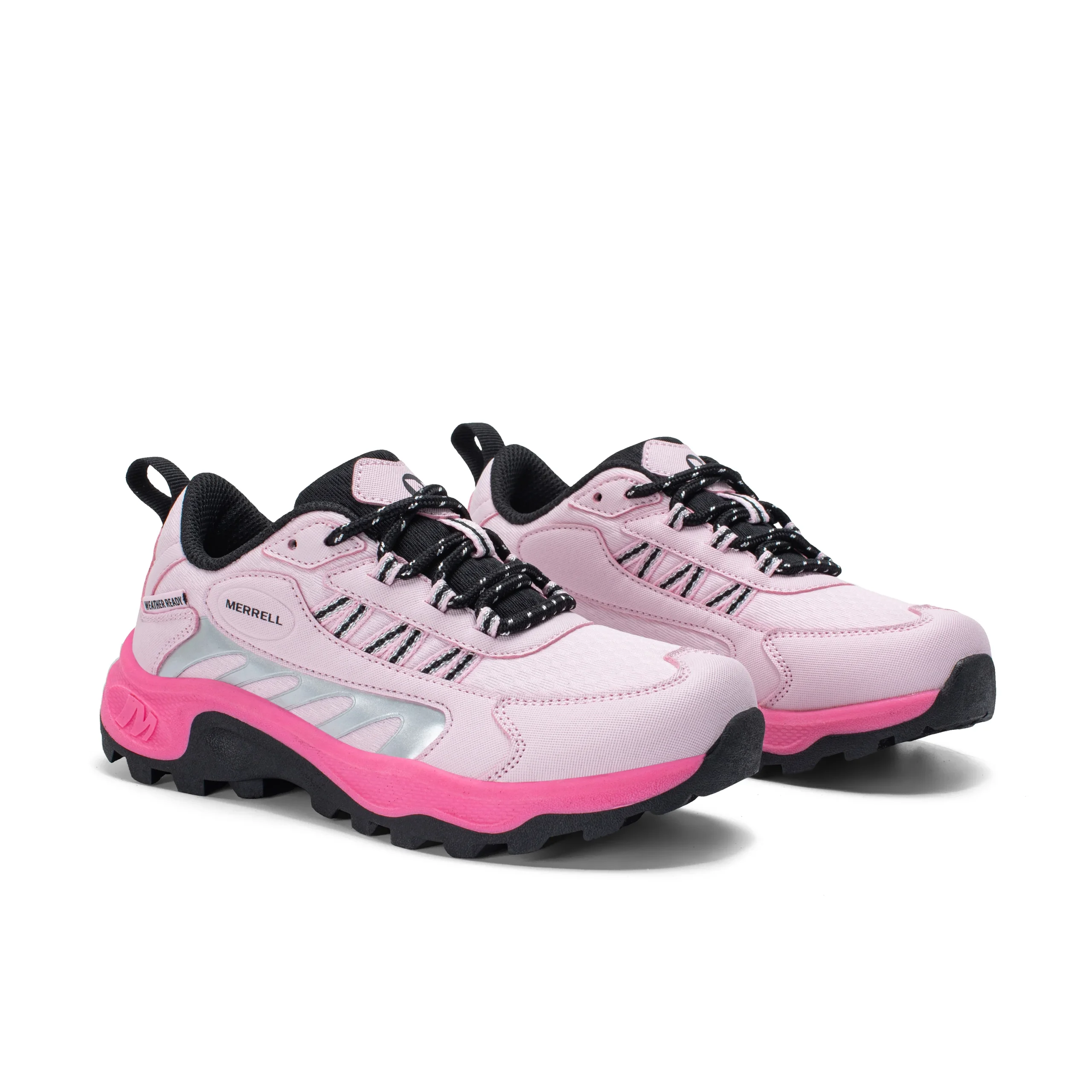 Stowe Low Sneaker - Big Kid Pink/Silver/Black - Image 2
