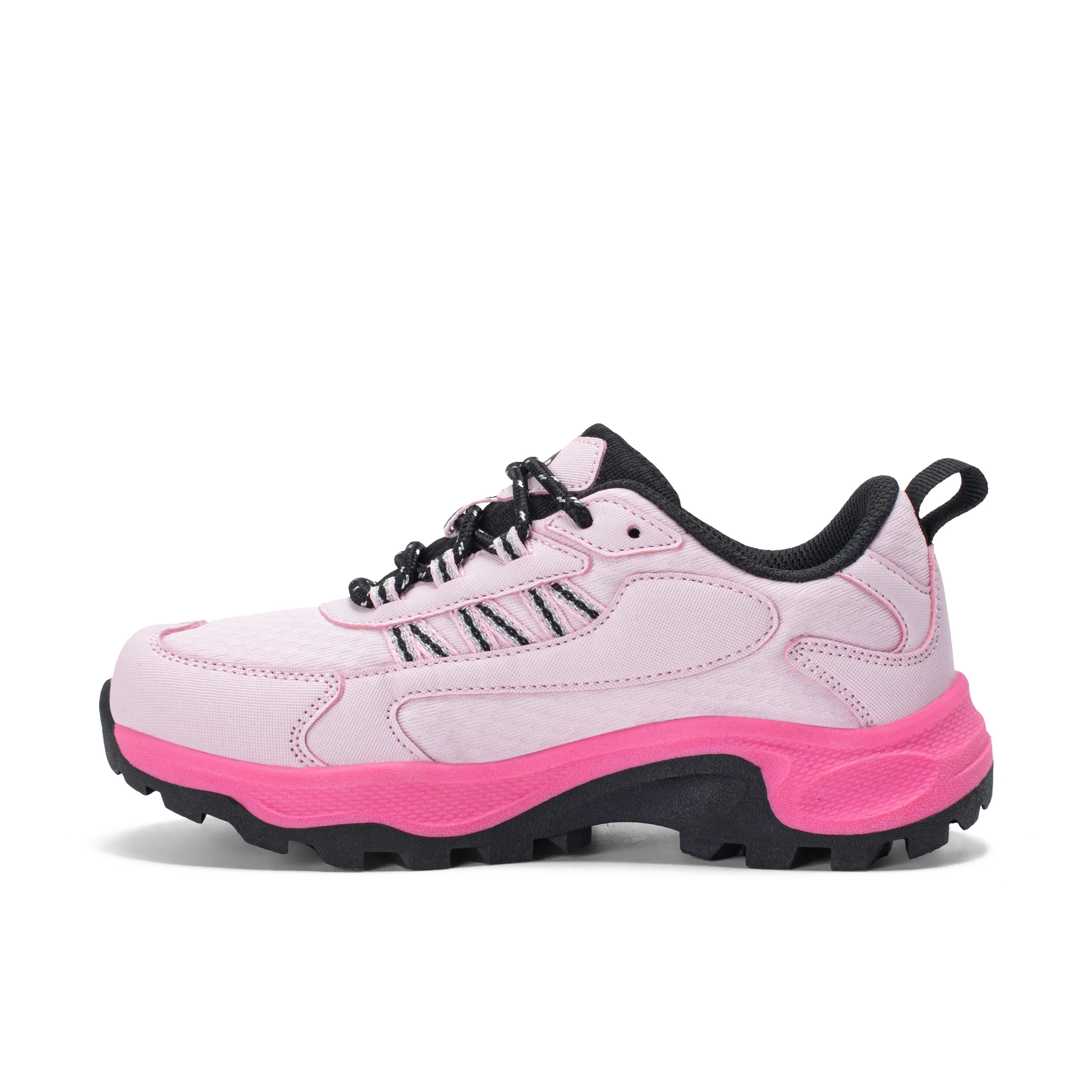 Stowe Low Sneaker - Big Kid Pink/Silver/Black - Image 3