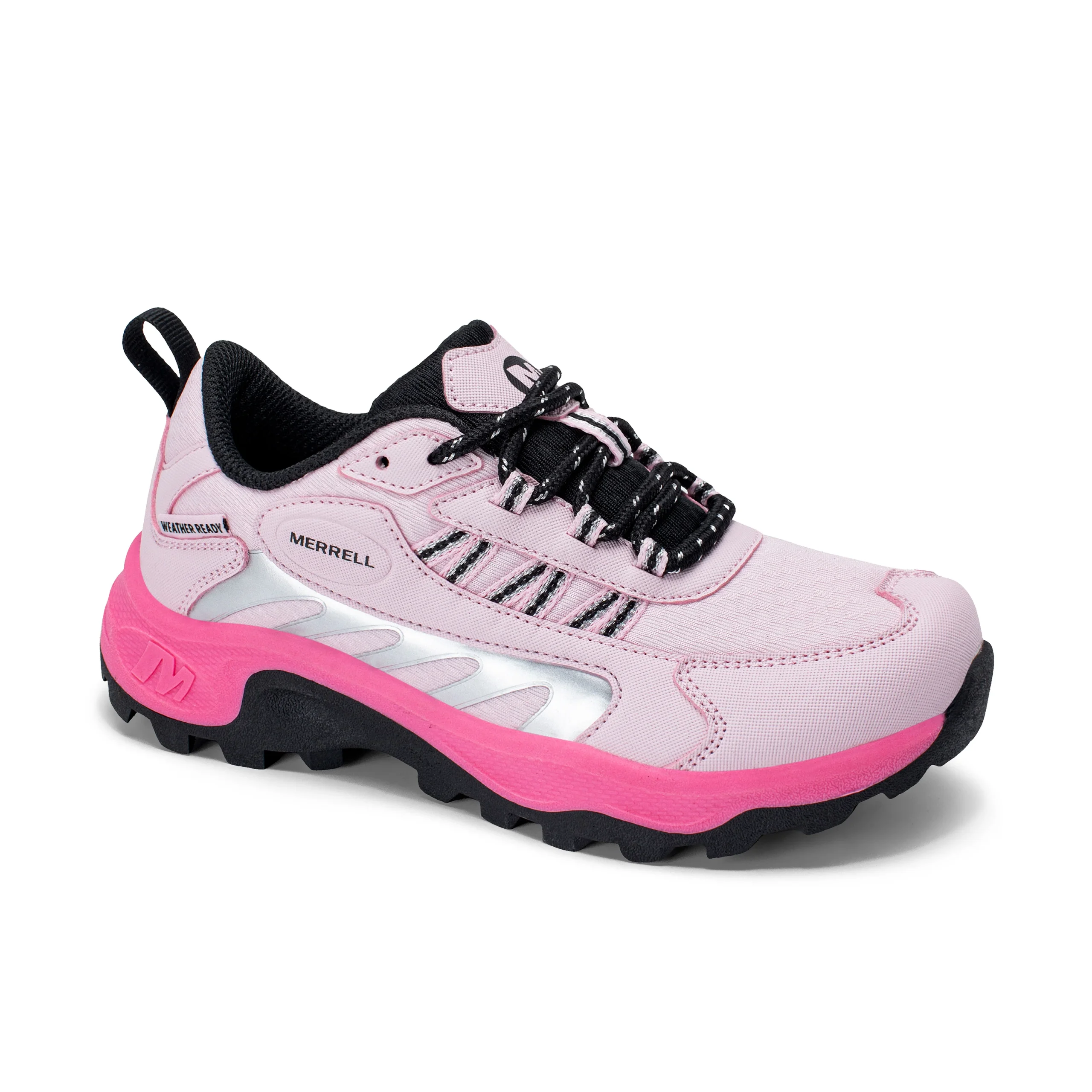 Stowe Low Sneaker - Big Kid Pink/Silver/Black - Image 7