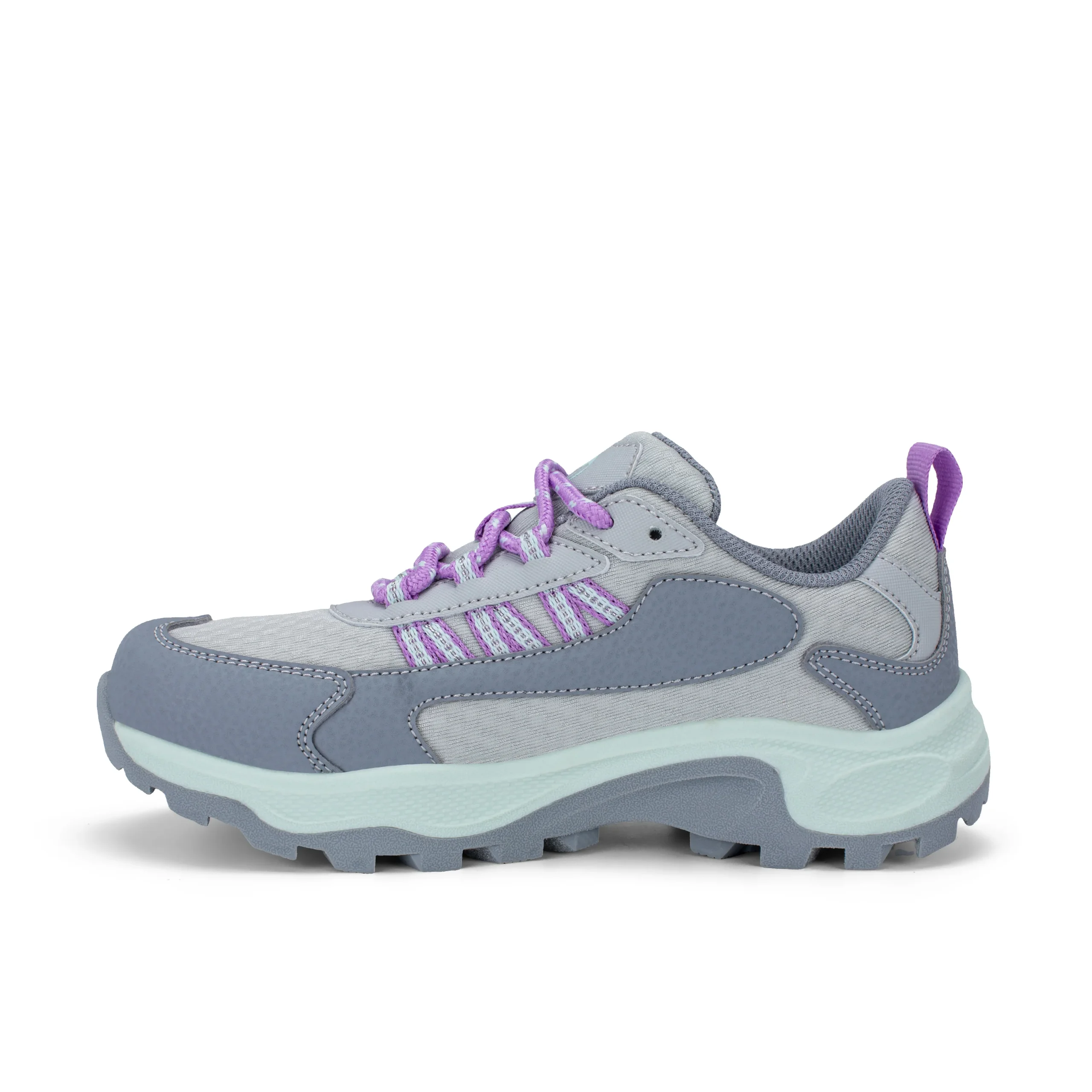 Stowe Low Sneaker - Big Kid Grey/Aqua - Image 3