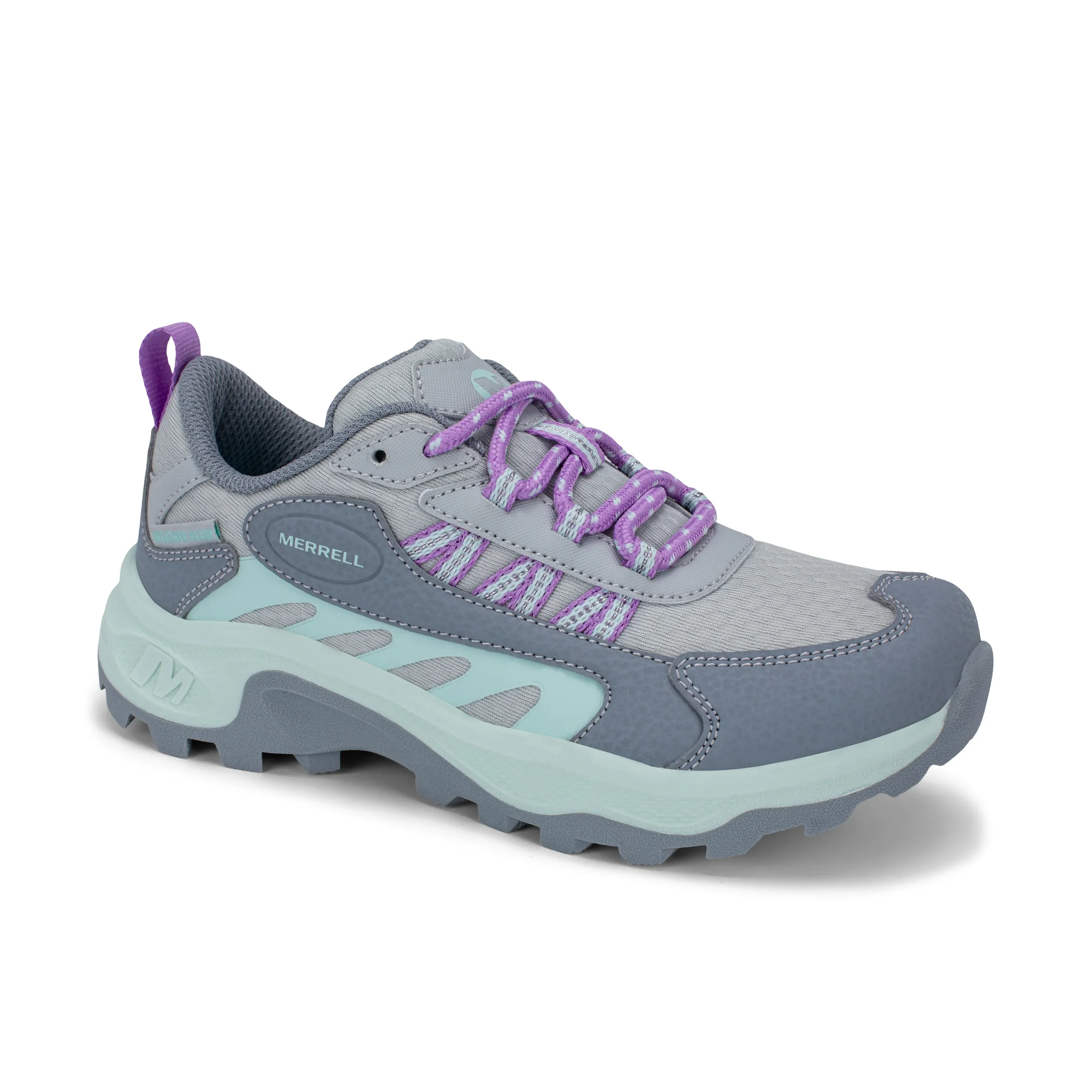 Stowe Low Sneaker - Big Kid Grey/Aqua - Image 7