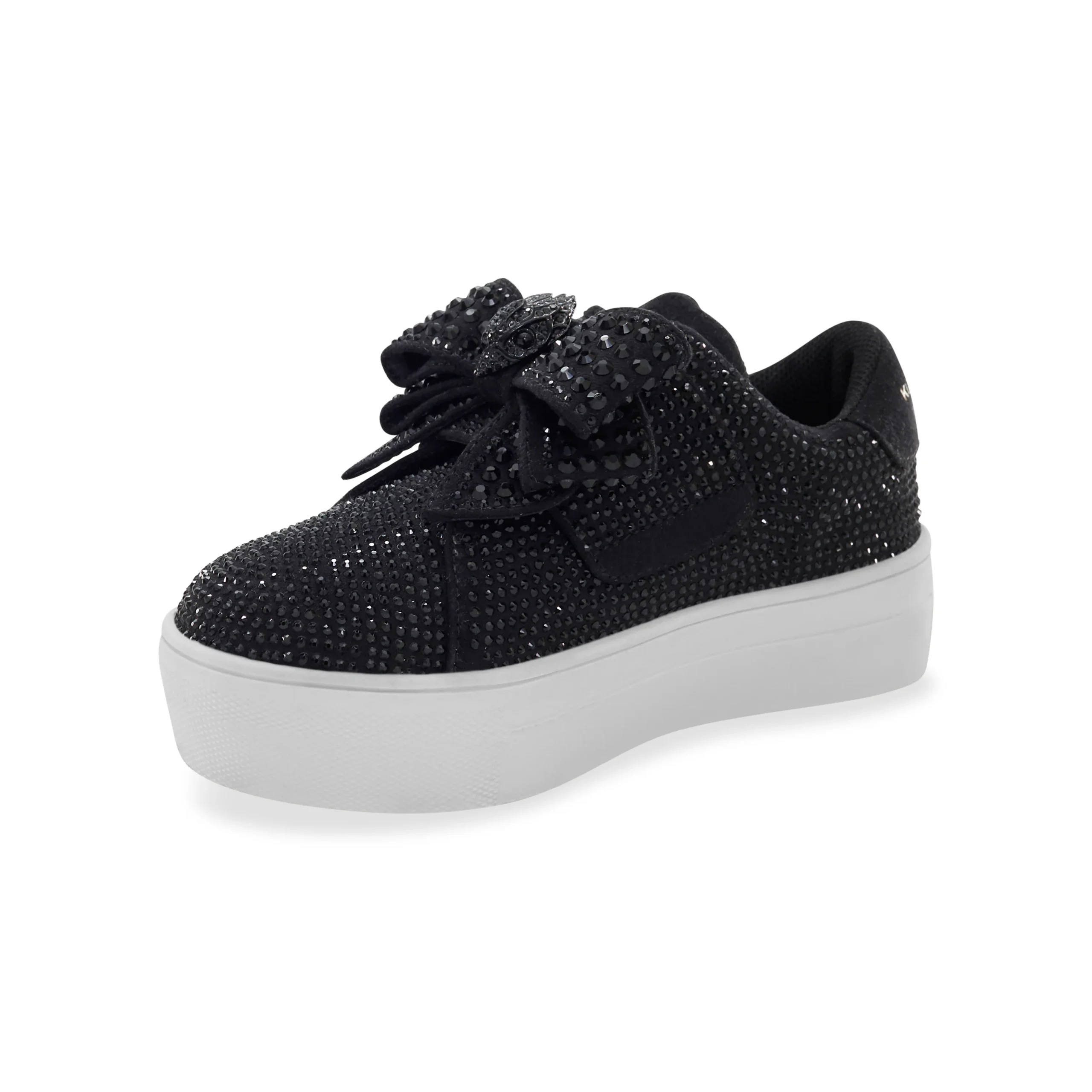 Mini Laney Bow Sneaker - Big Kid Black/White - Image 8
