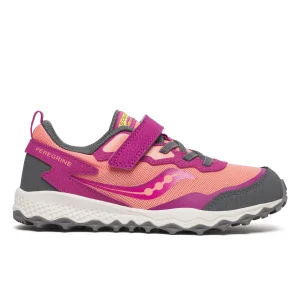 Peregrine KDZ A/C Shield Sneaker - Big Kid Berry/Coral