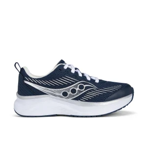 Cadence Sneaker - Big Kid Navy Silver