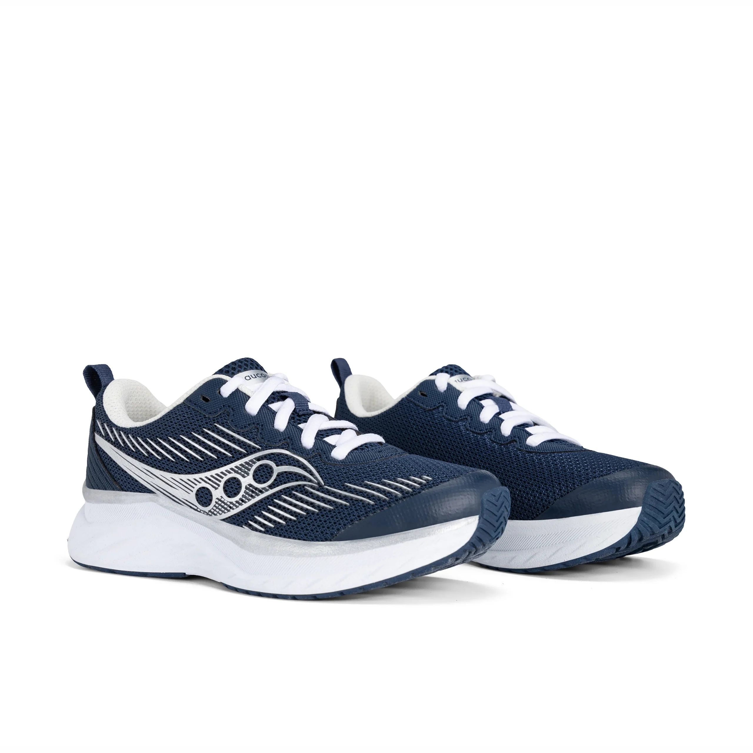 Cadence Sneaker - Big Kid Navy Silver - Image 2