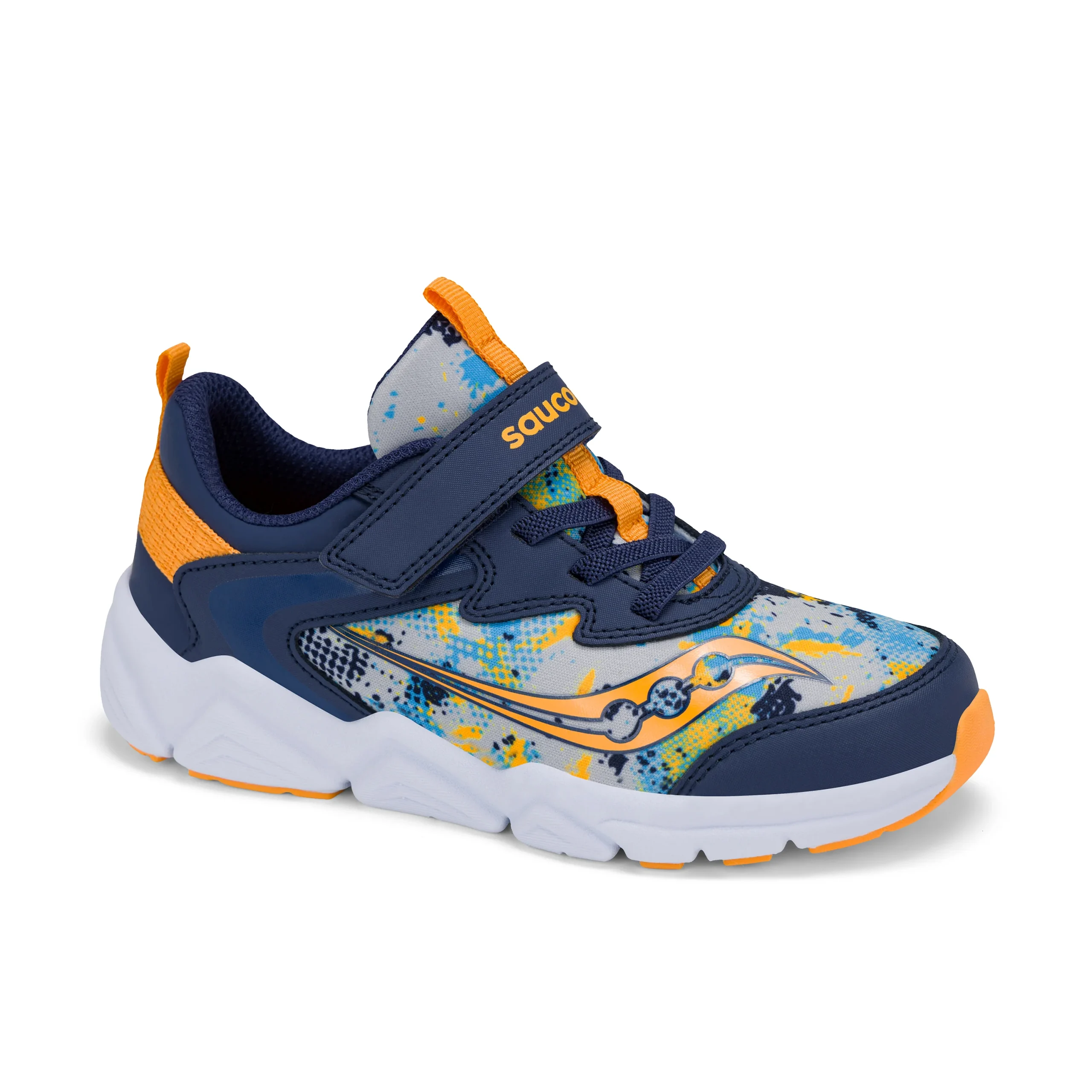 Flash Le Sneaker - Big Kid Grey Navy - Image 7