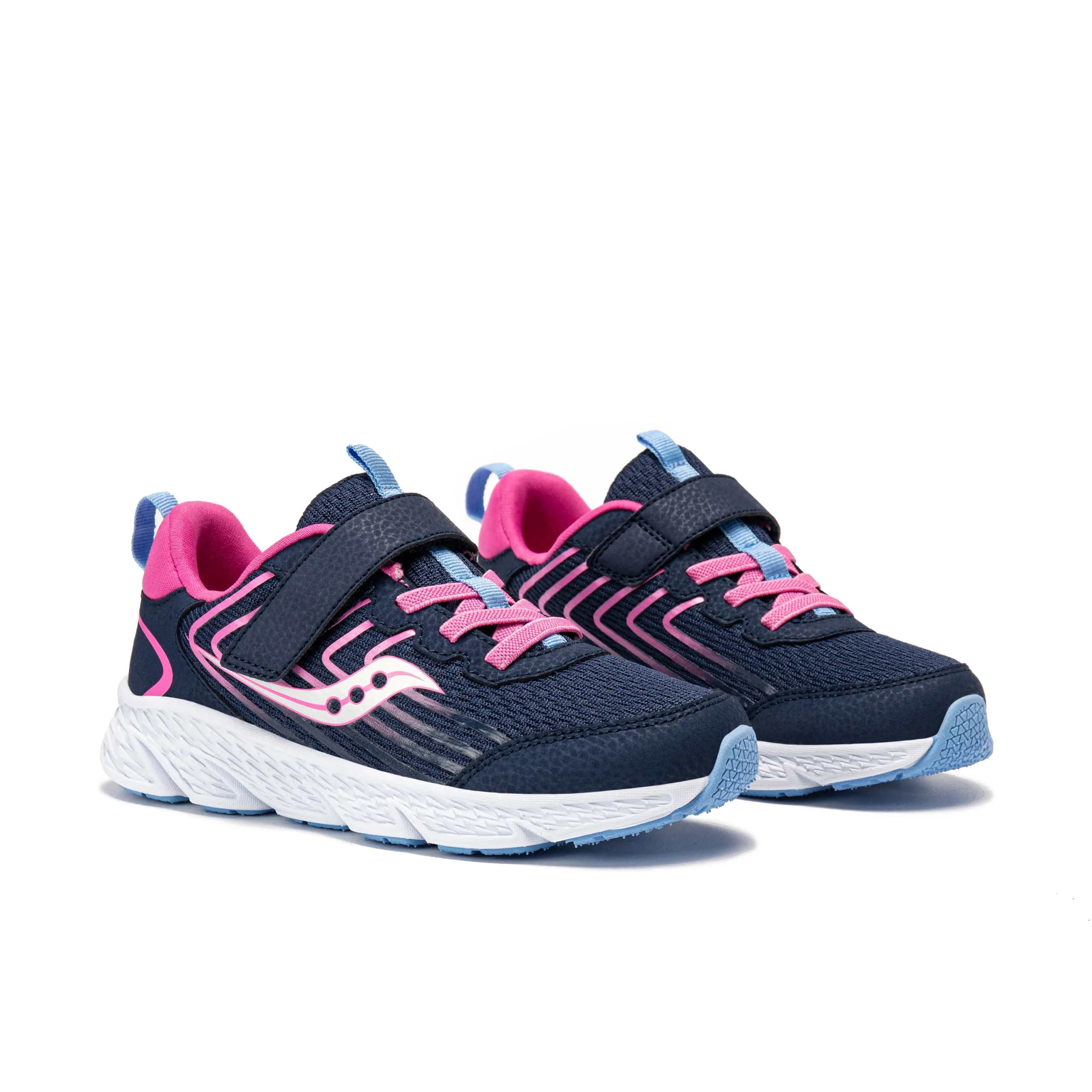Wind 3.0 A/C Sneaker - Big Kid Navy/Pink - Image 2